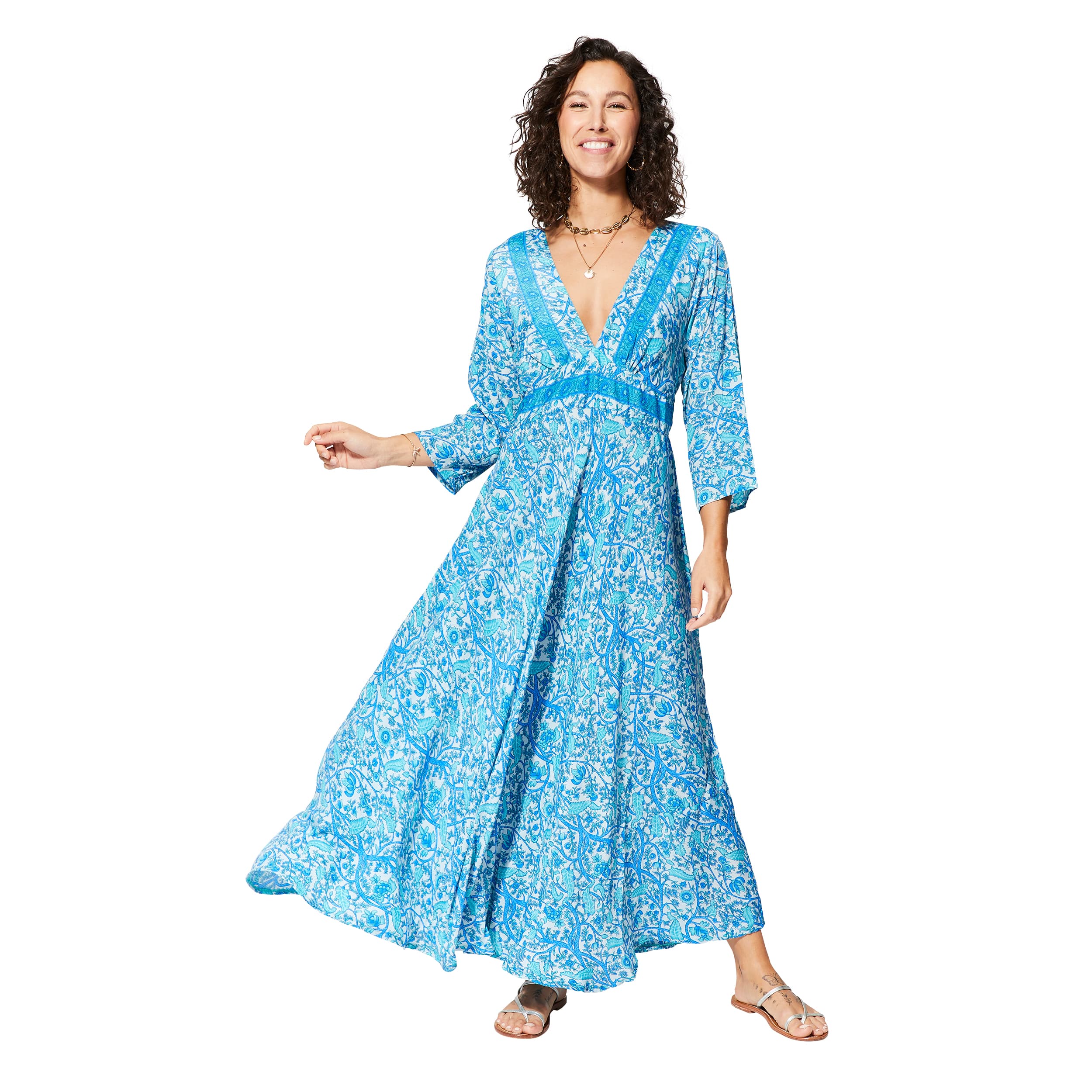 Robe été longue manches 3/4 Agathangelos - Akoustik Online