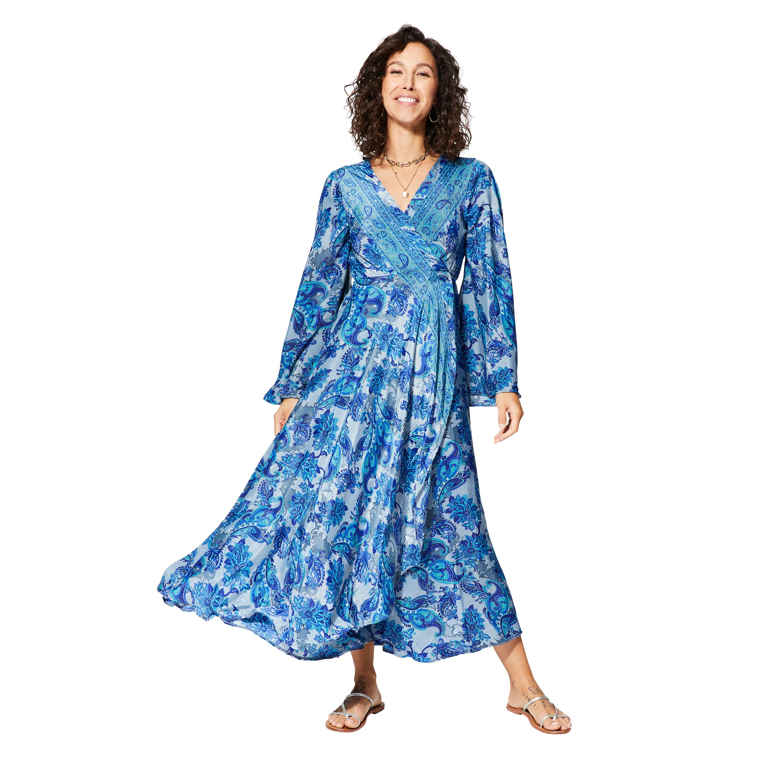 Robe été longue manches longues Mindy - Akoustik Online