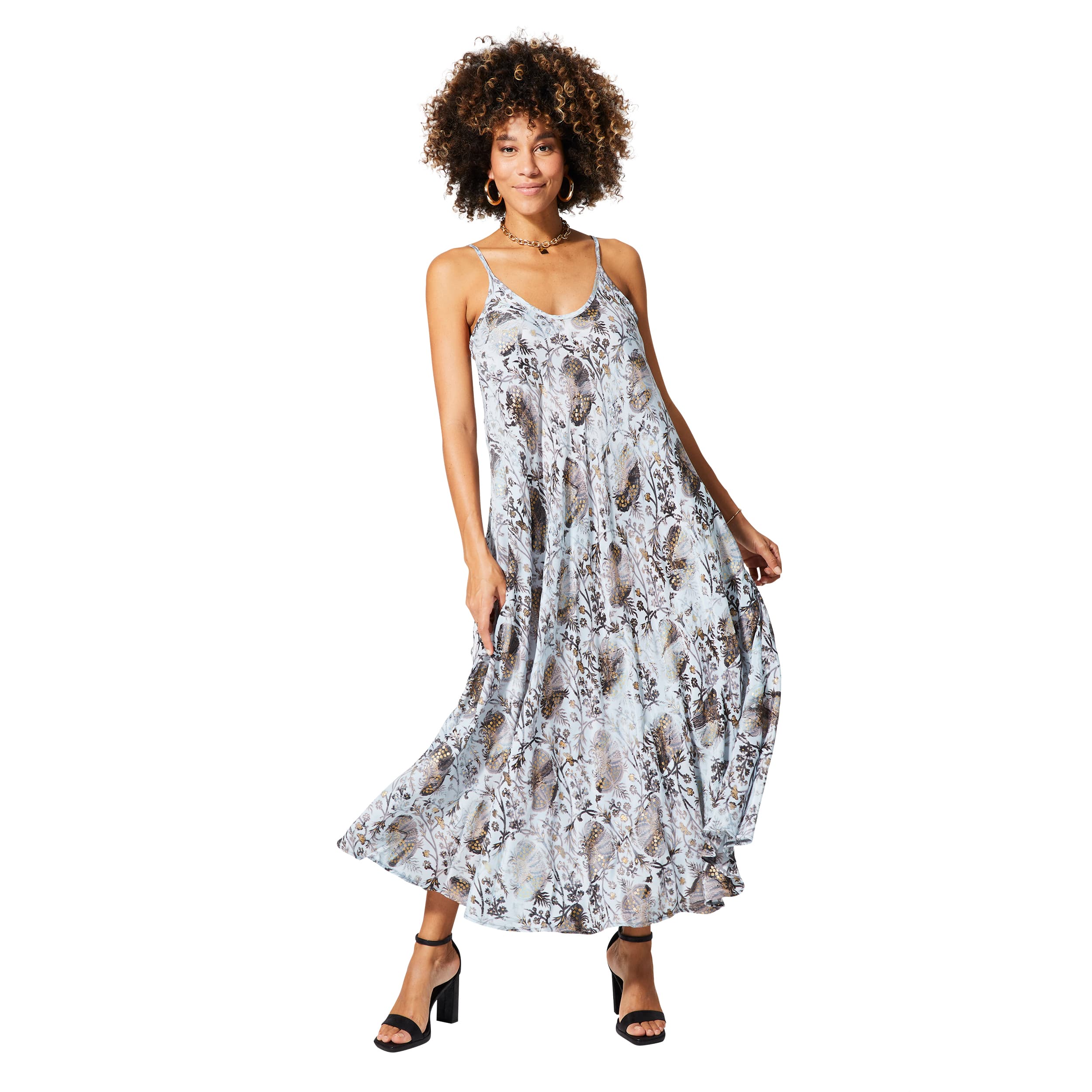 Robe été longue sans manches Fábián - 100% polyester - Akoustik Online