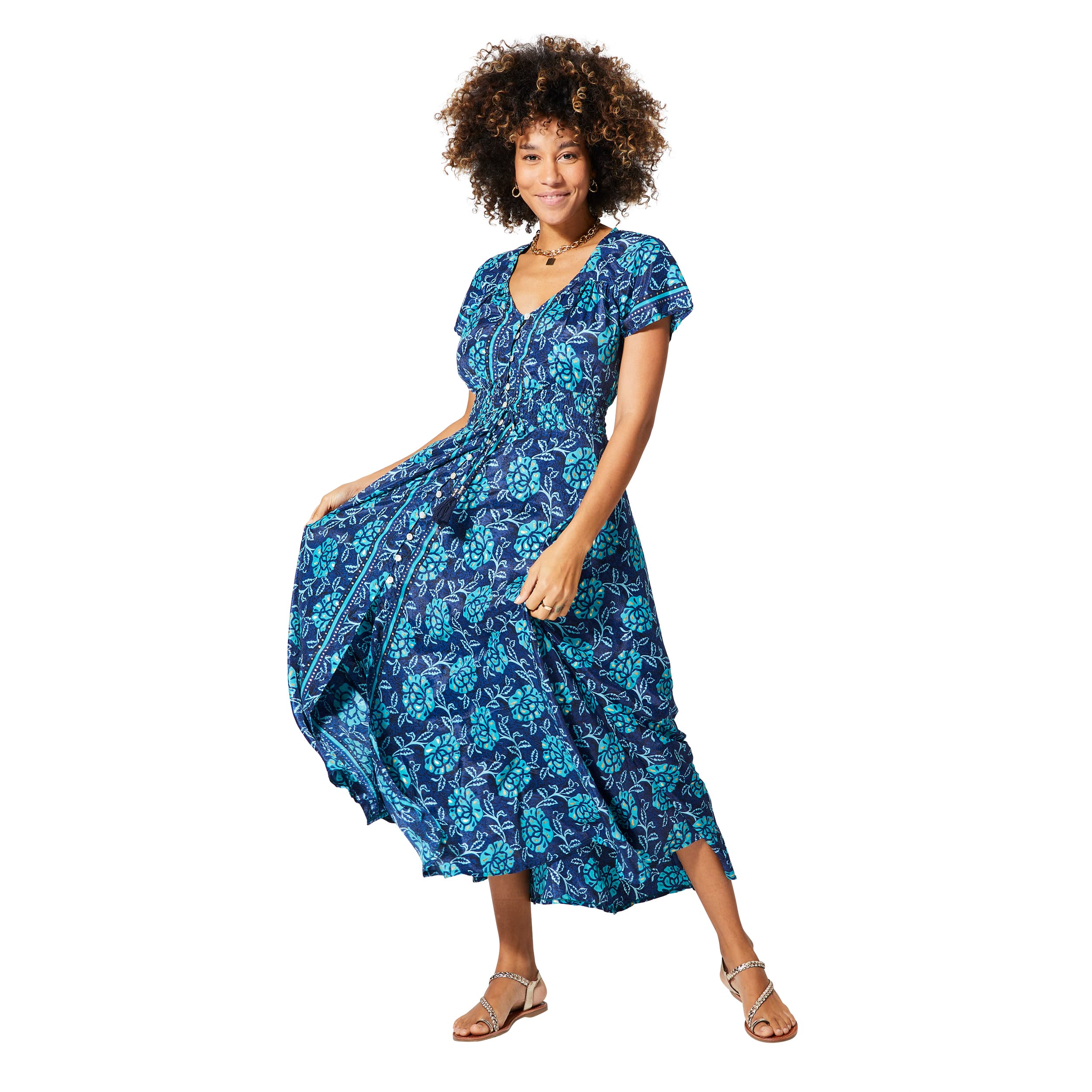 Robe été longue manches courtes Naitik - Akoustik Online