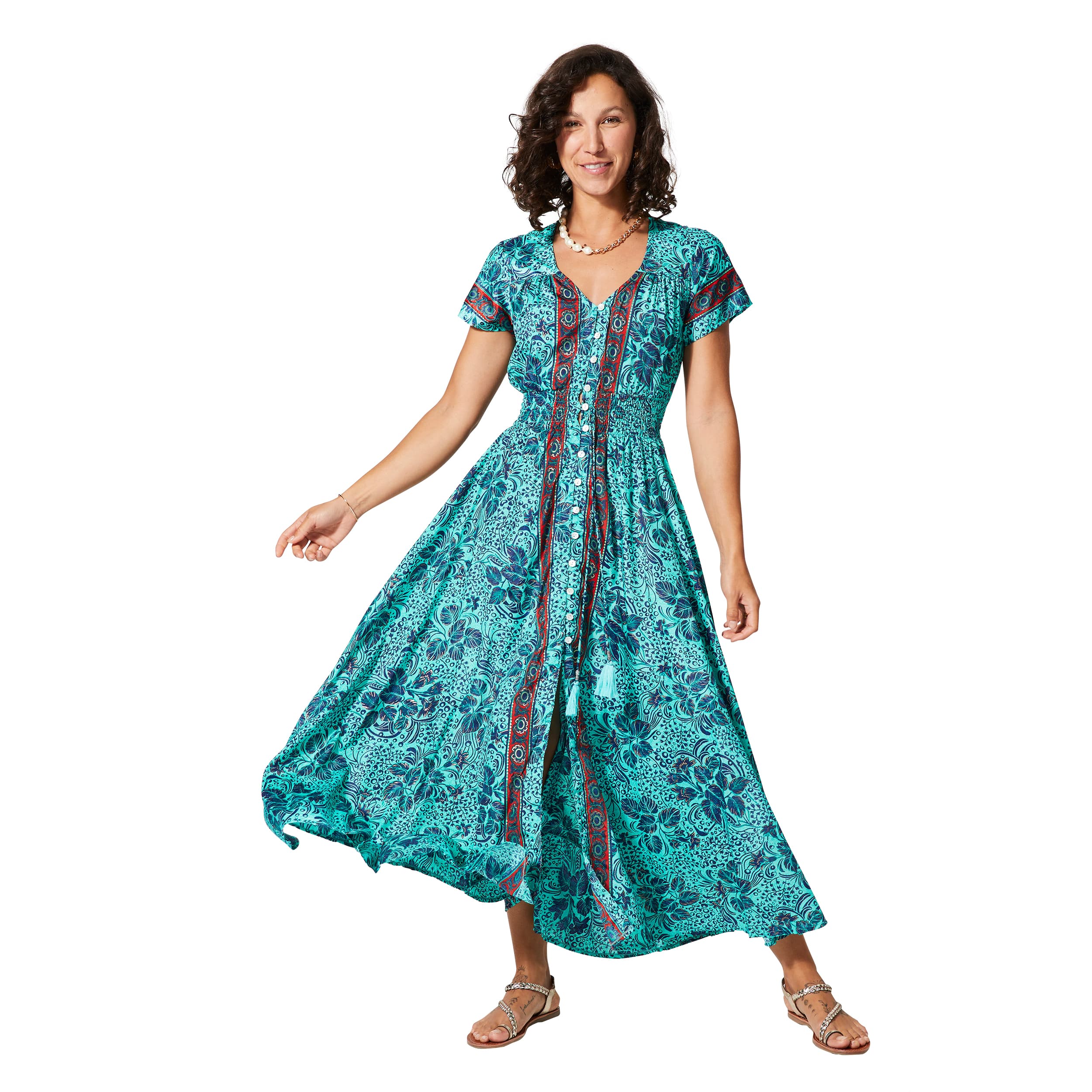 Robe été longue manches courtes Jamesina - Akoustik Online