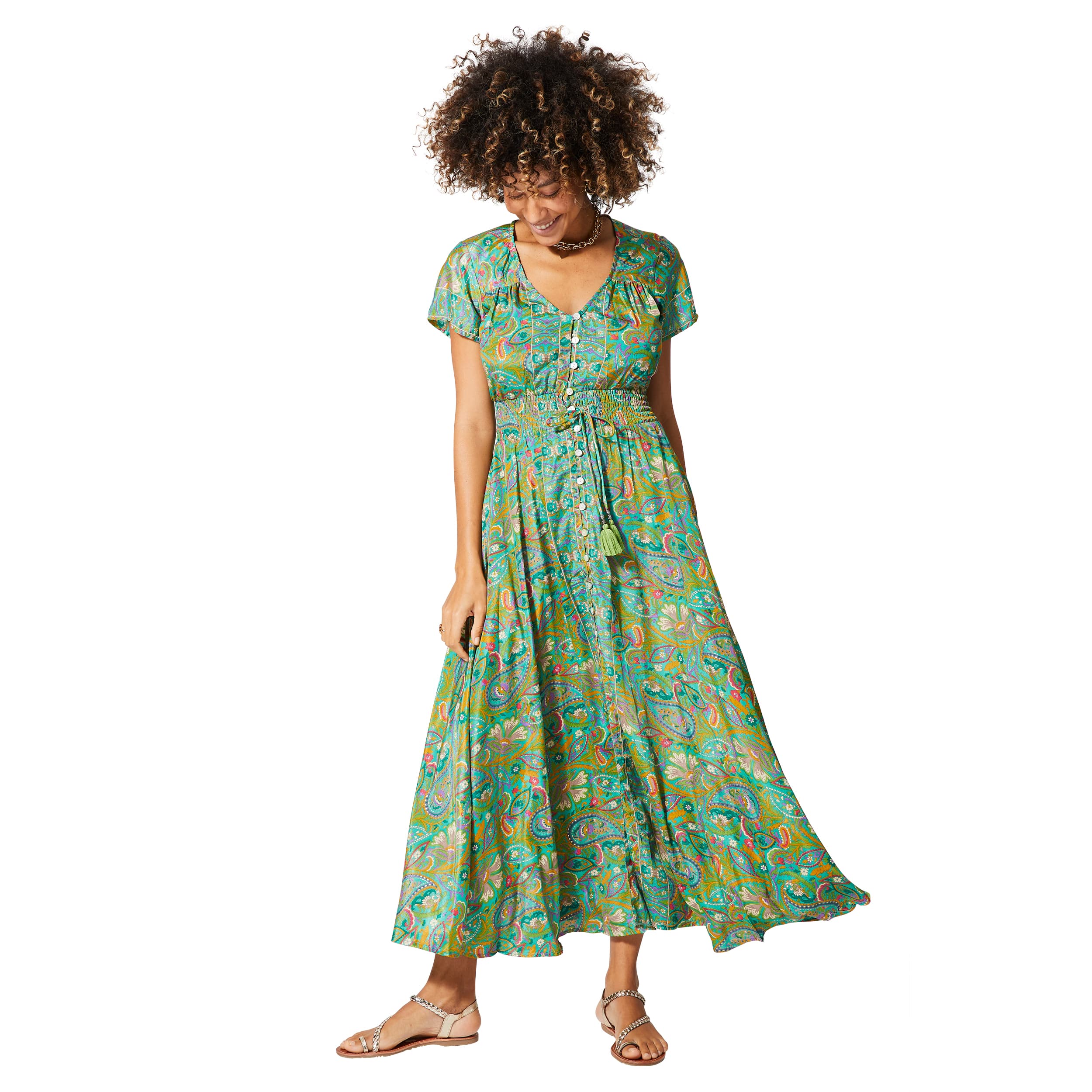 Robe été longue manches courtes Eszter - Akoustik Online