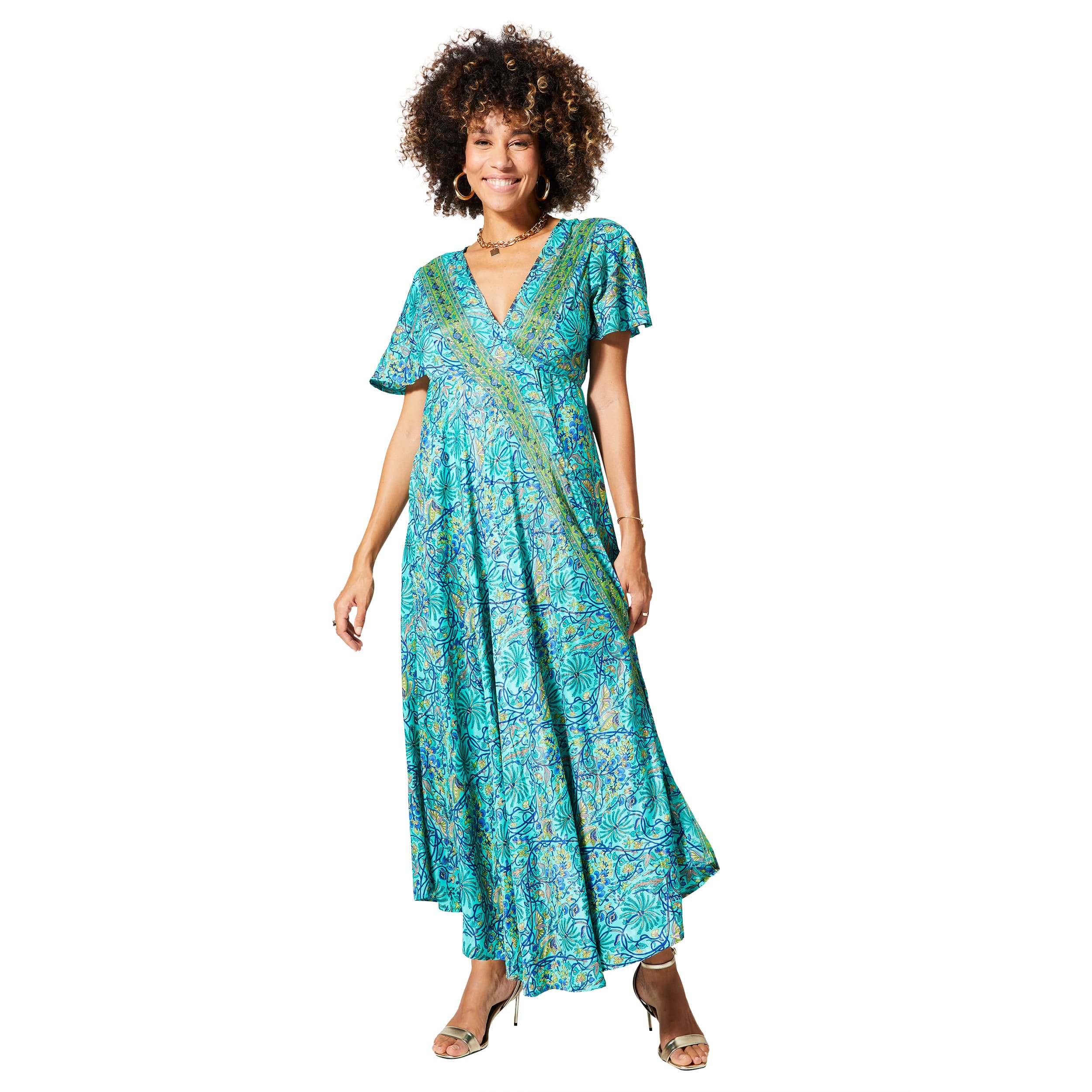 Robe été longue manches courtes Klio - Akoustik Online