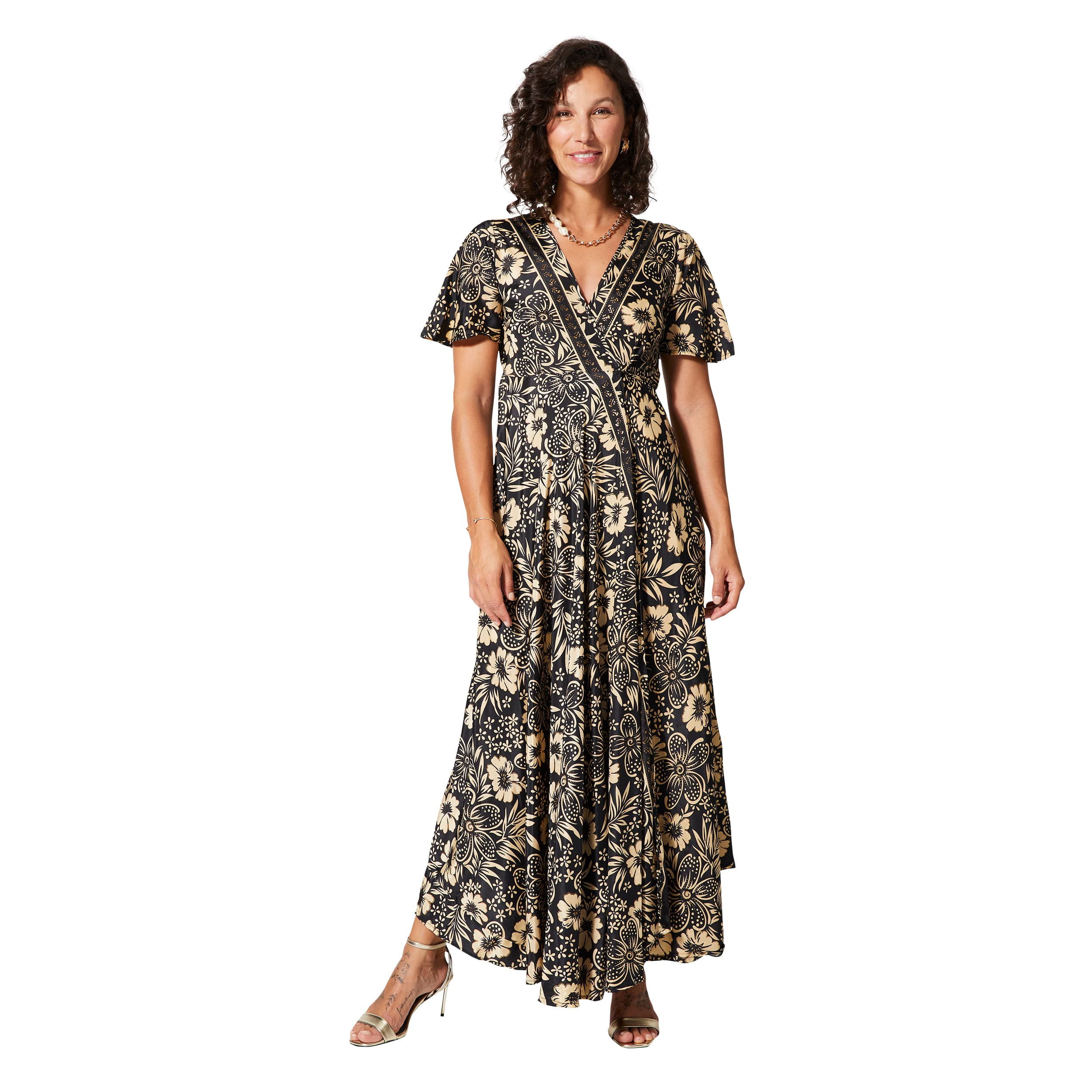 Robe été longue manches courtes Makeda - Akoustik Online