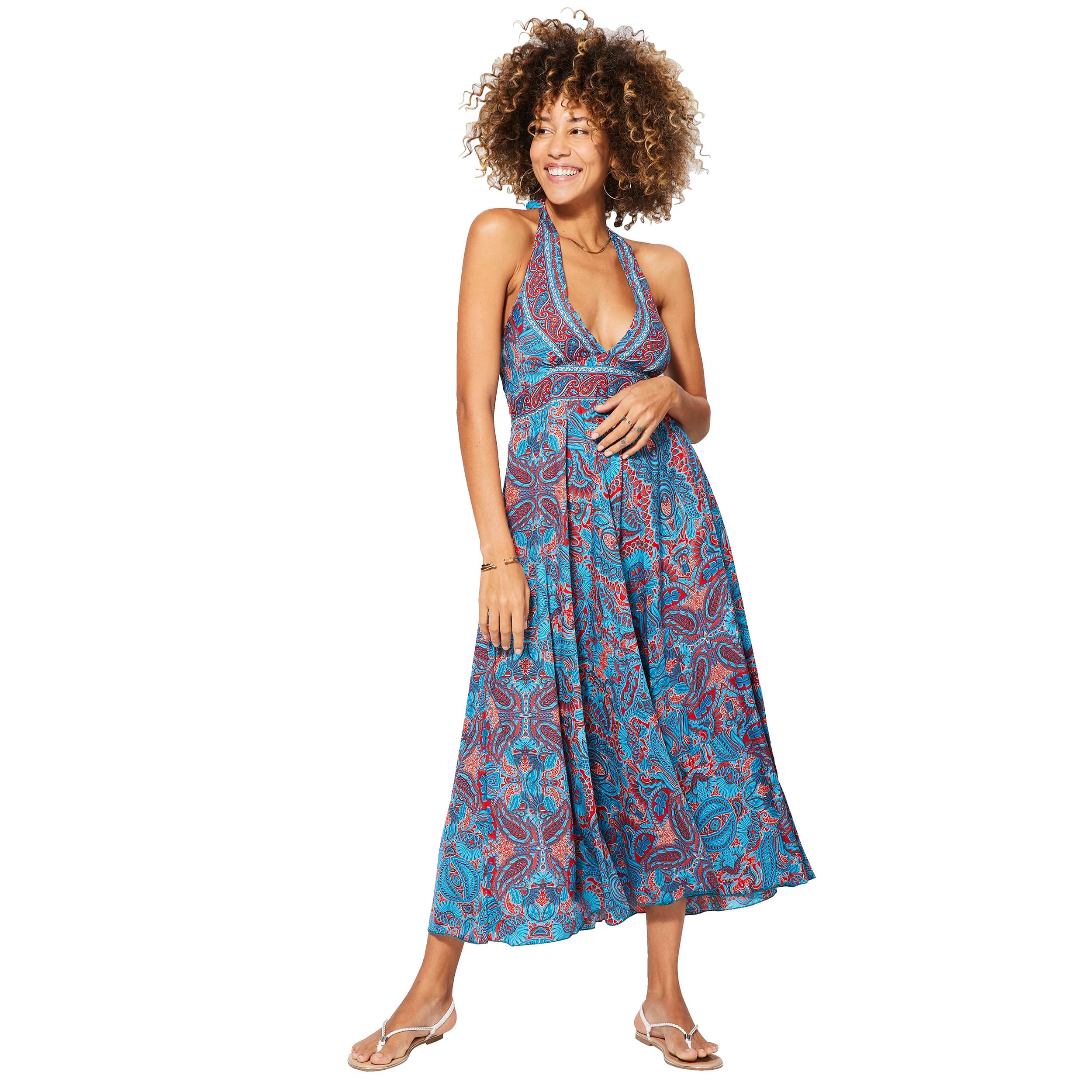 Robe été longue sans manches Gertrud - Akoustik Online