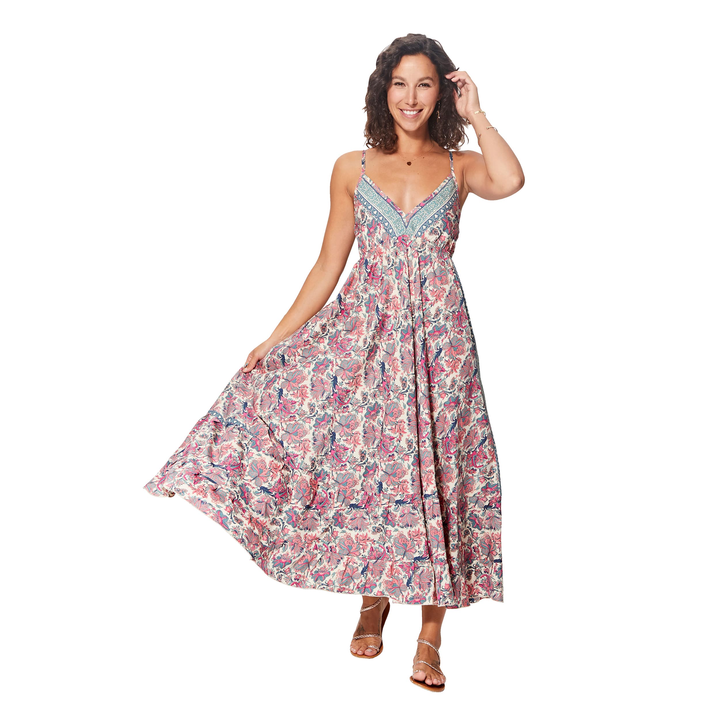 Robe été longue sans manches Lanty - 100% polyester - Akoustik Online