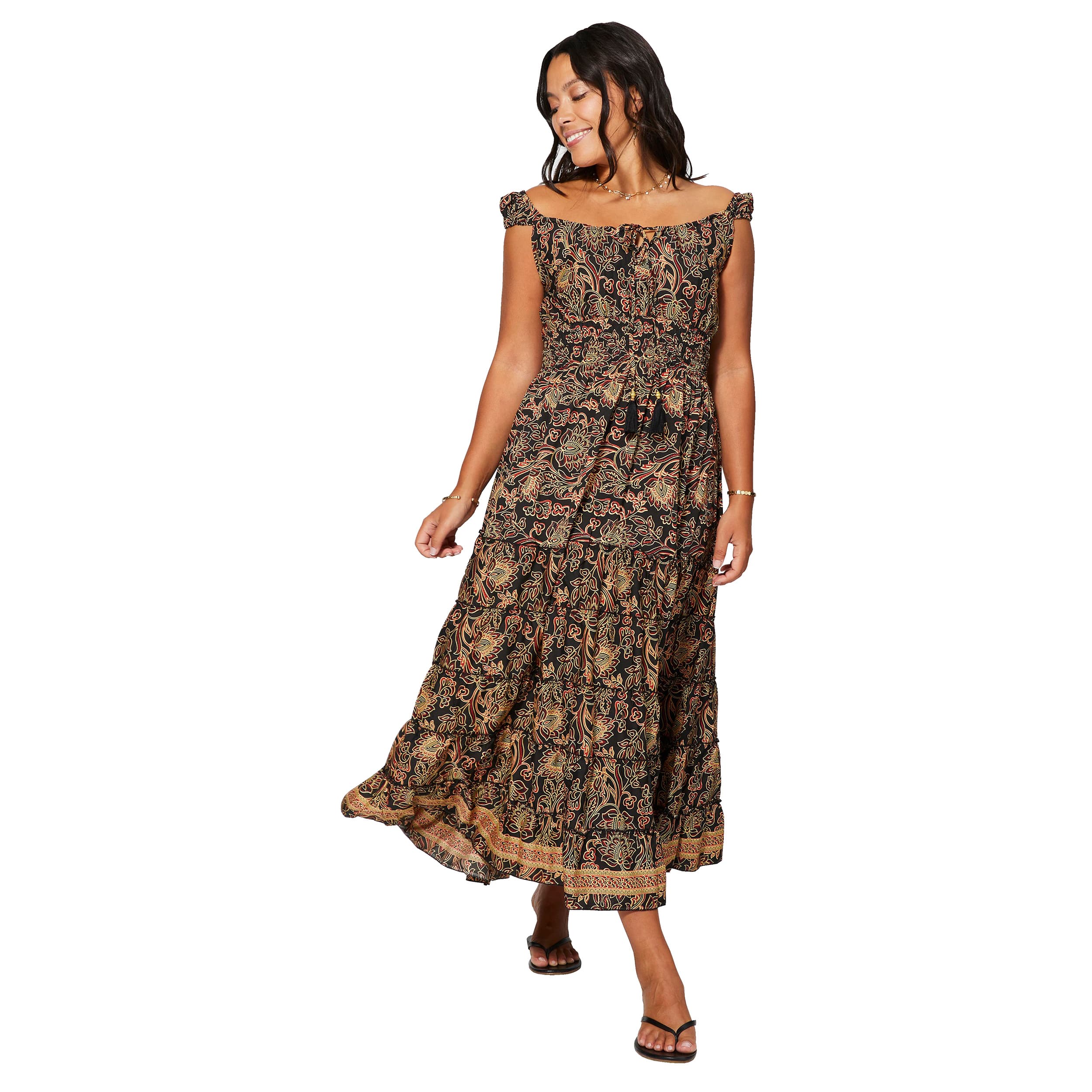 Robe été longue sans manches Esau - 100% polyester - Akoustik Online