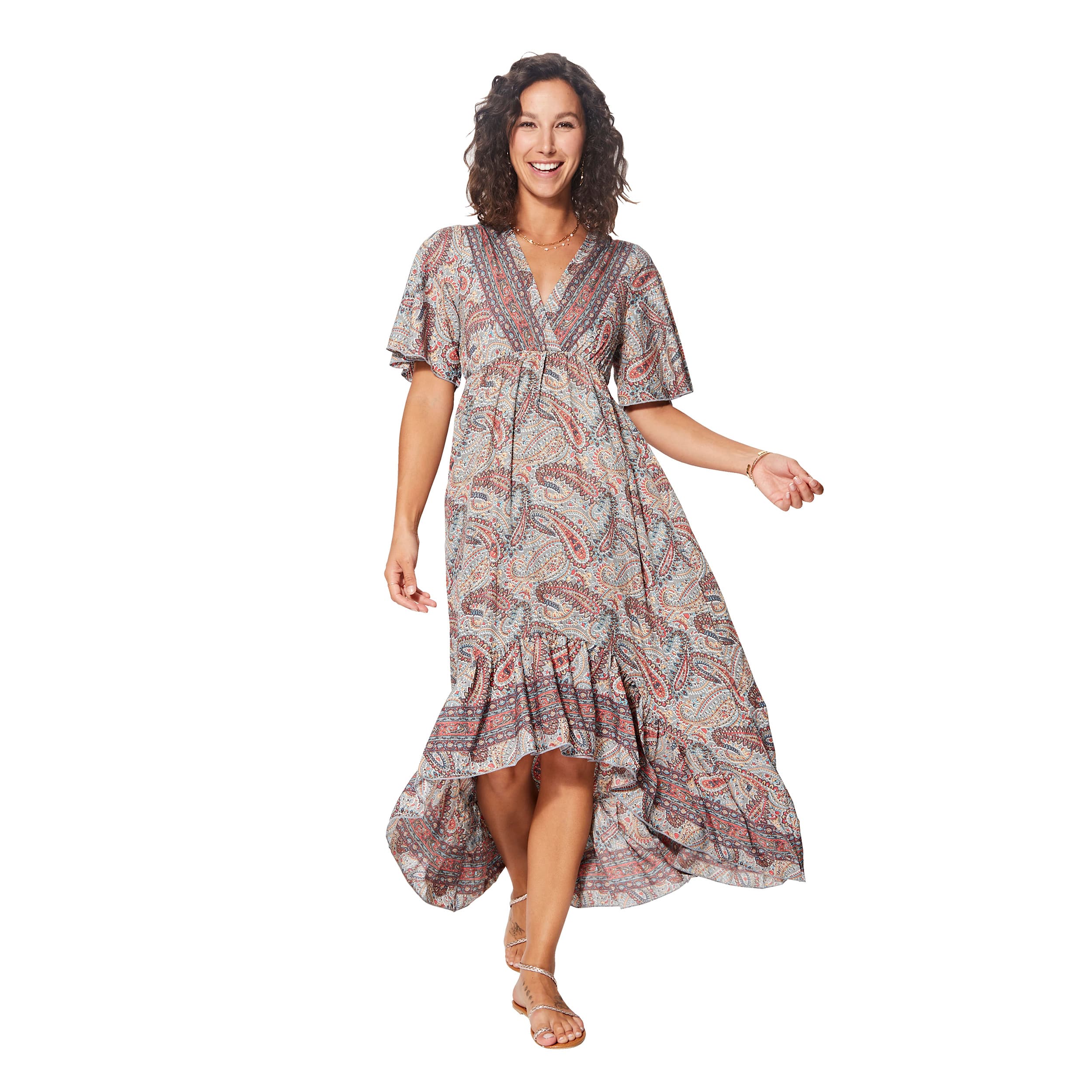Robe été high-low manches courtes Willie - Akoustik Online
