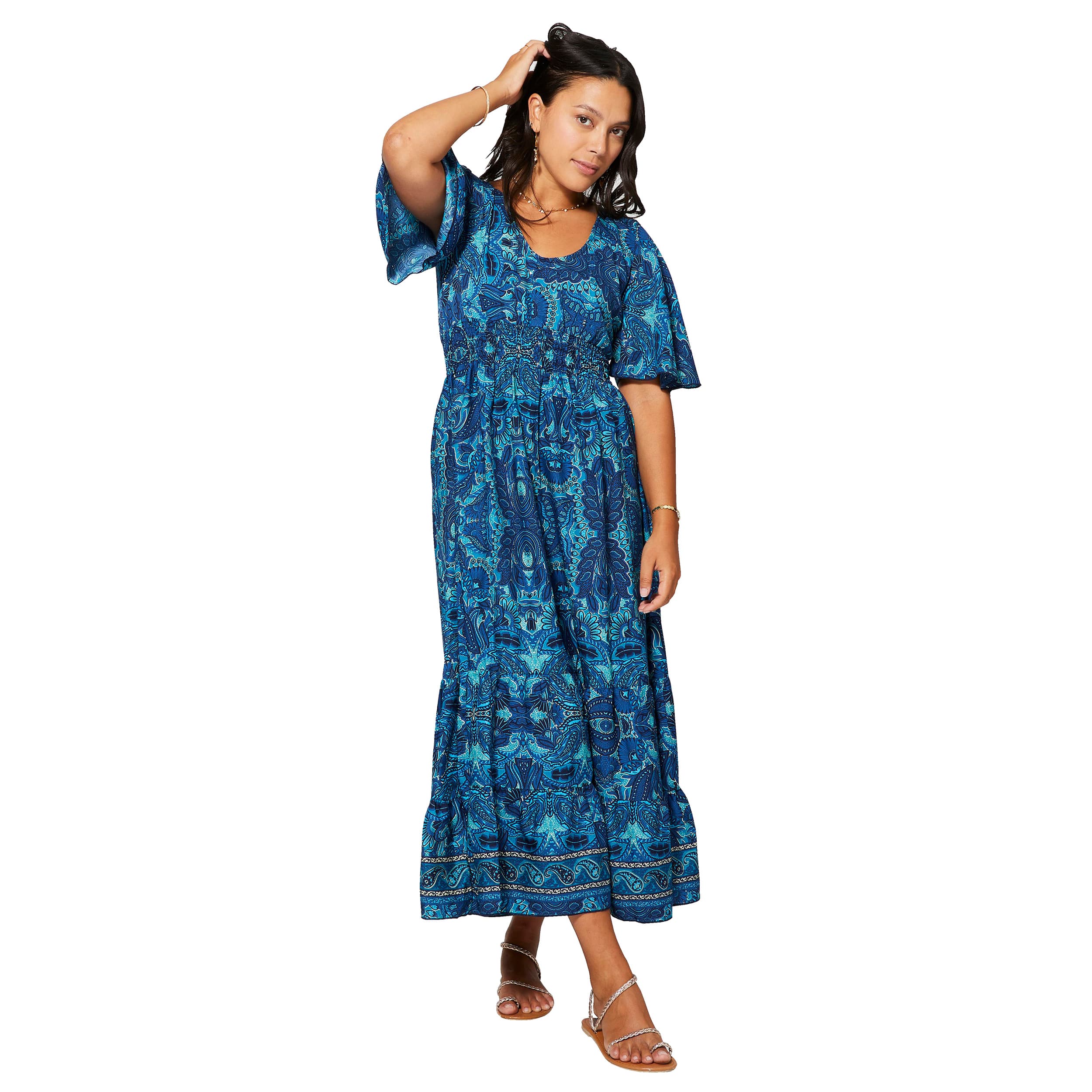Robe été longue manches courtes Carolina - Akoustik Online
