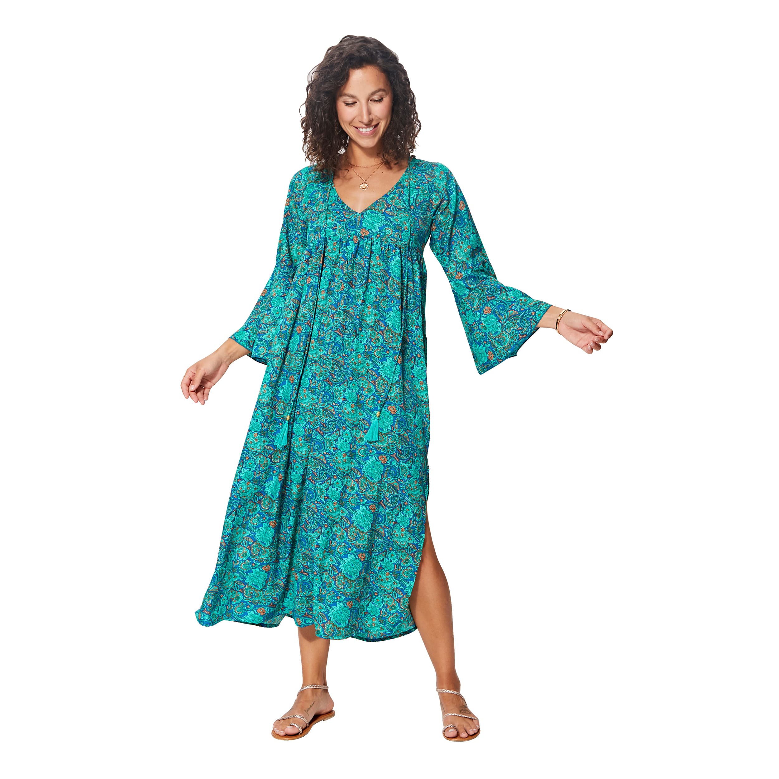 Robe été longue manches longues Juozas - Akoustik Online