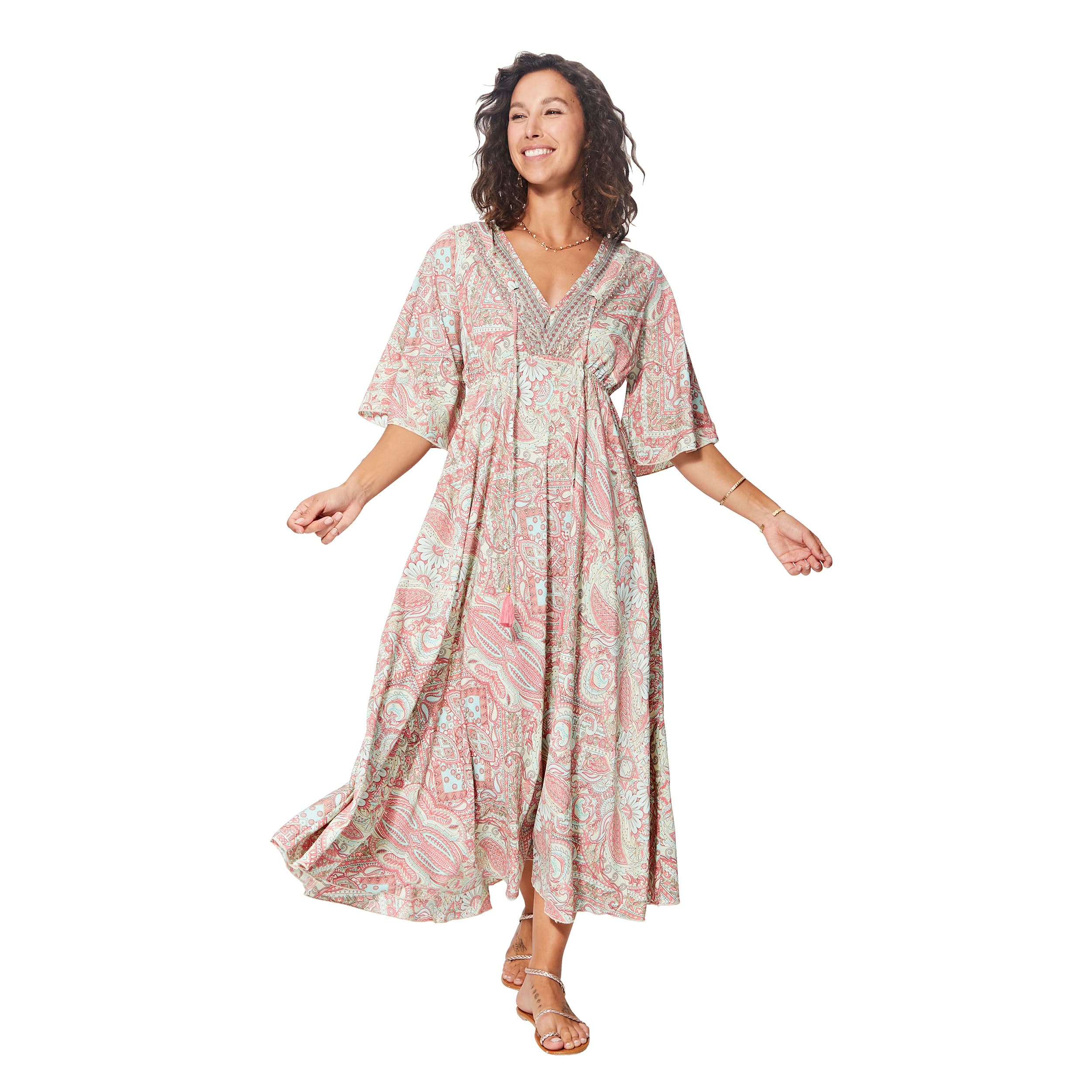 Robe été longue manches 3/4 Bernardino - Akoustik Online