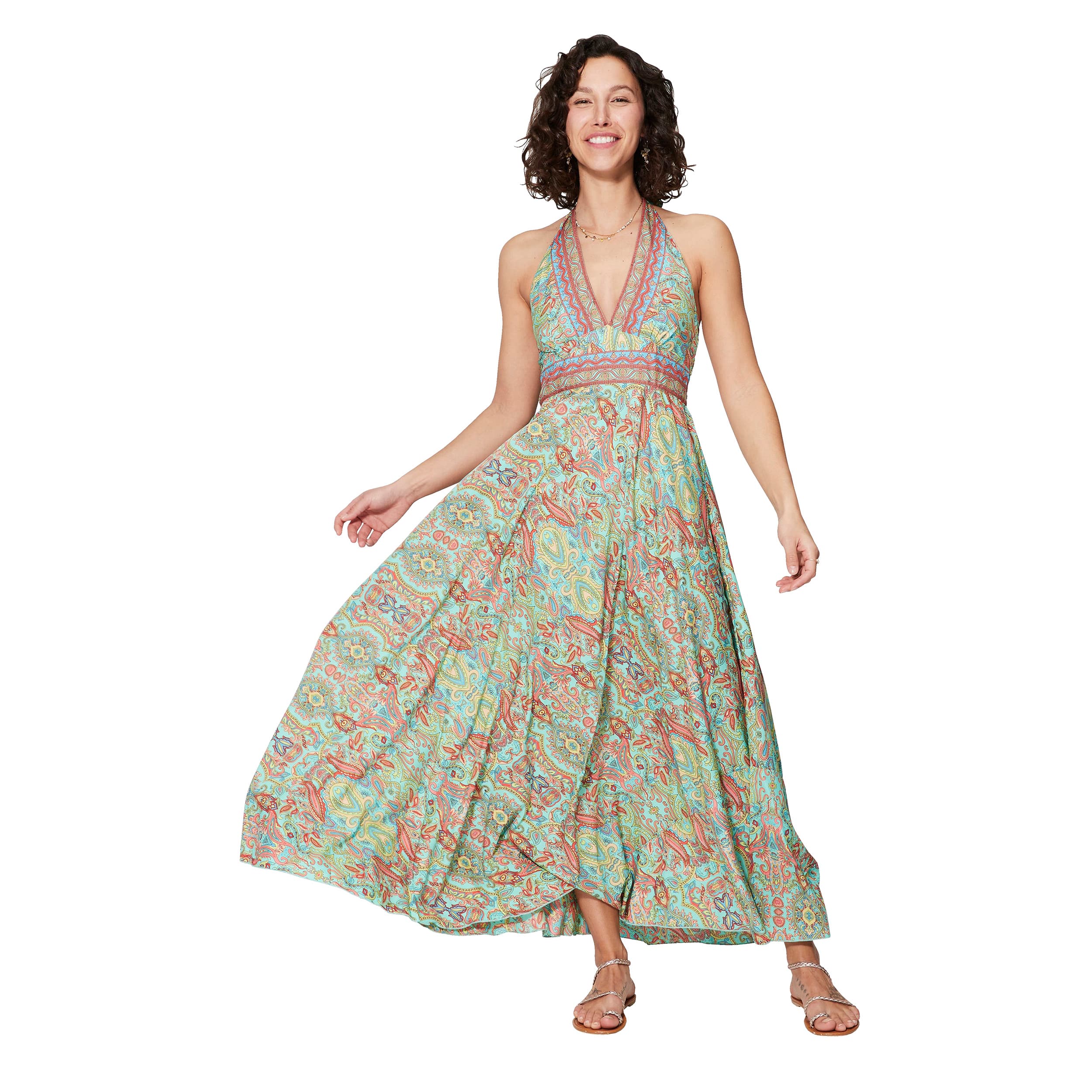Robe été longue sans manches Ifan - 100% polyester - Akoustik Online