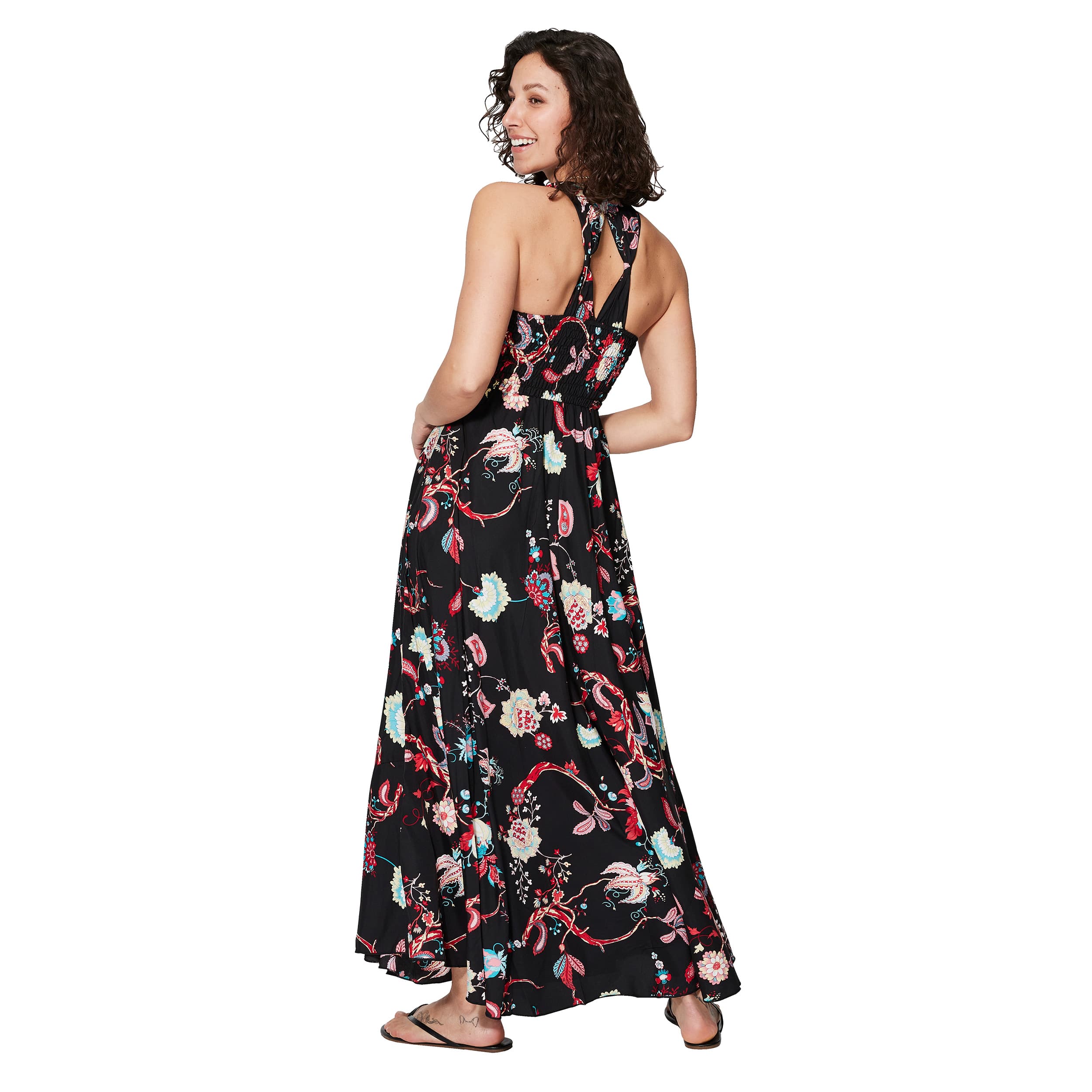 Robe été longue sans manches Selma - 100% polyester - Akoustik Online