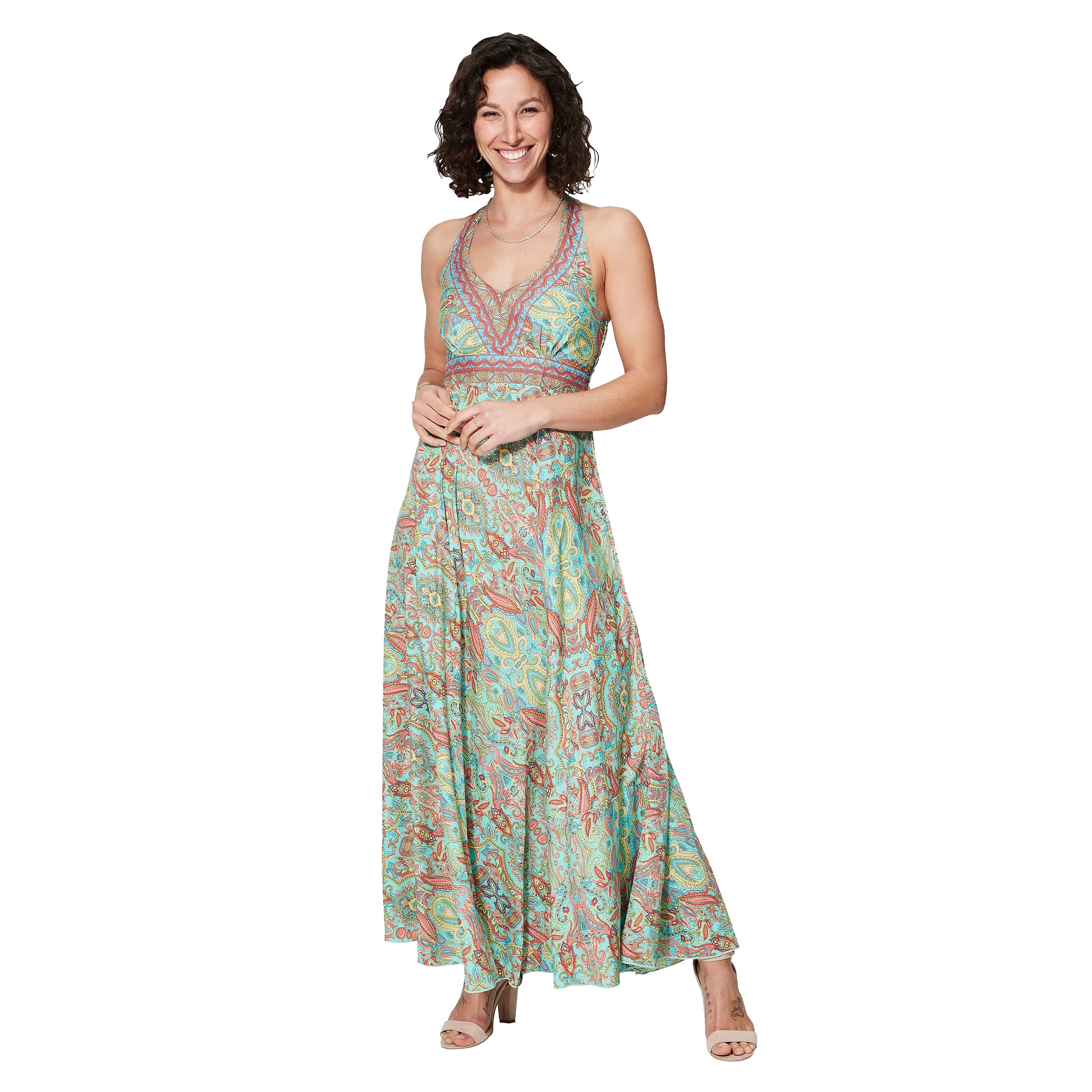 Robe été longue sans manches Tony - 100% polyester - Akoustik Online
