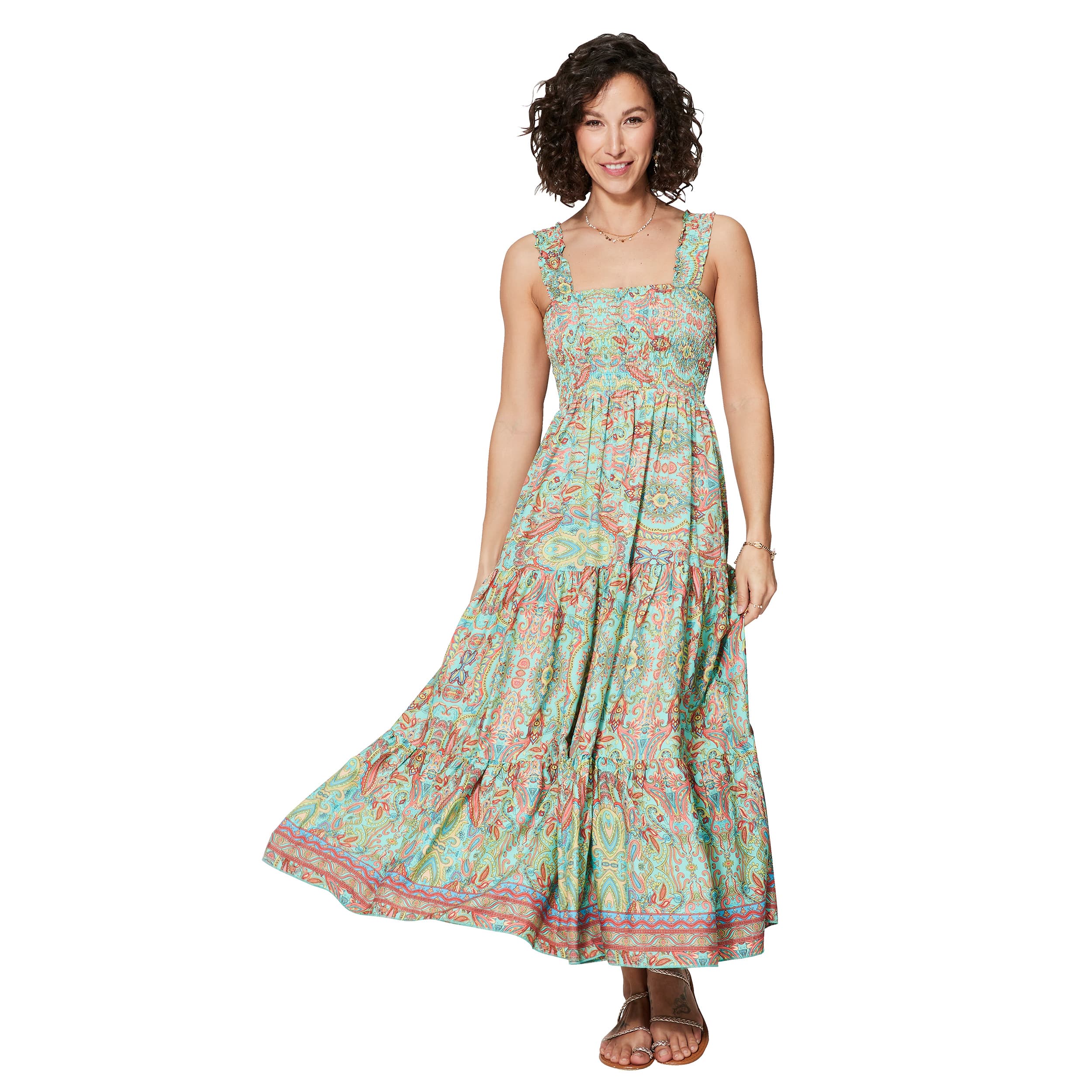 Robe été longue sans manches Karim - 100% polyester - Akoustik Online