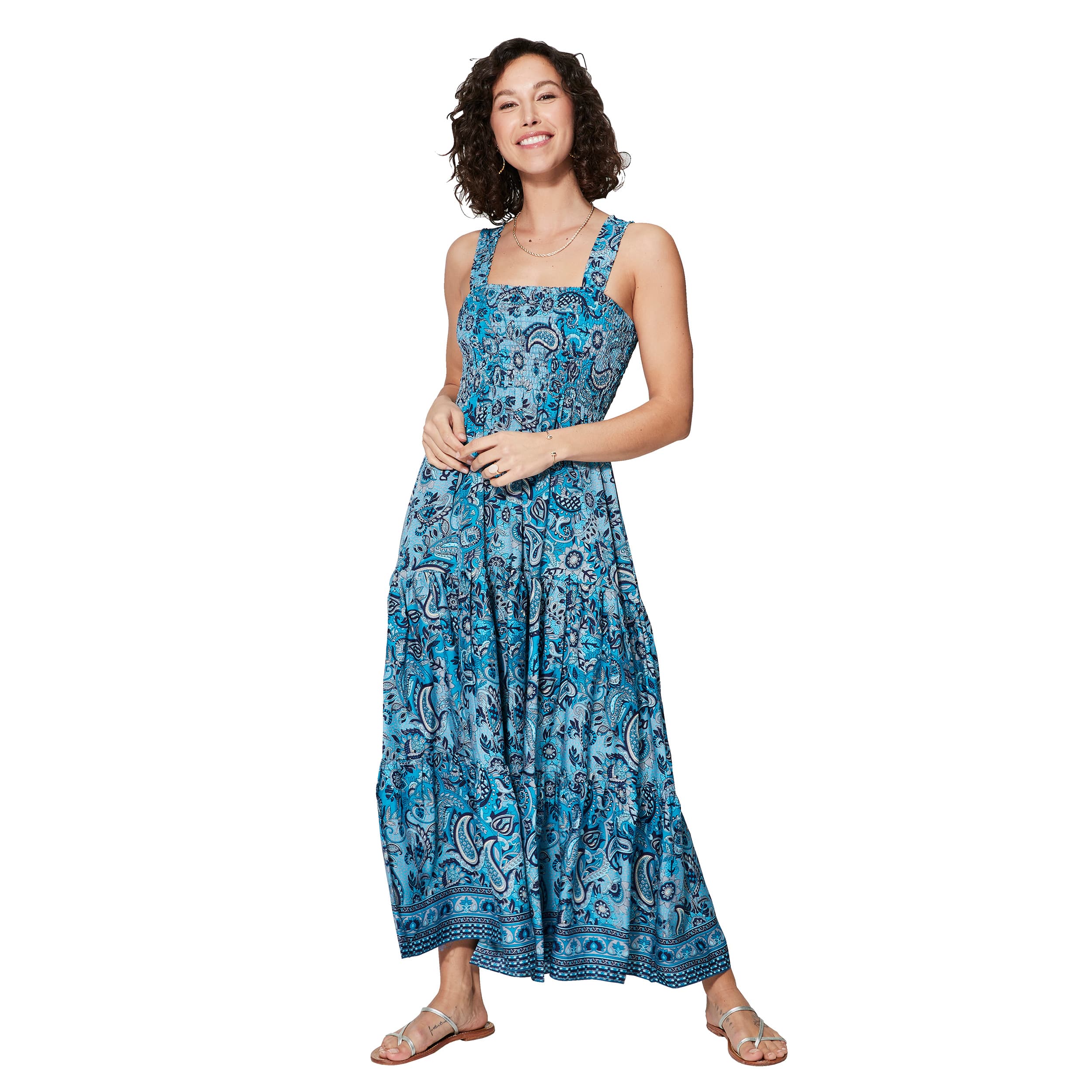Robe été longue sans manches Hope - 100% polyester - Akoustik Online