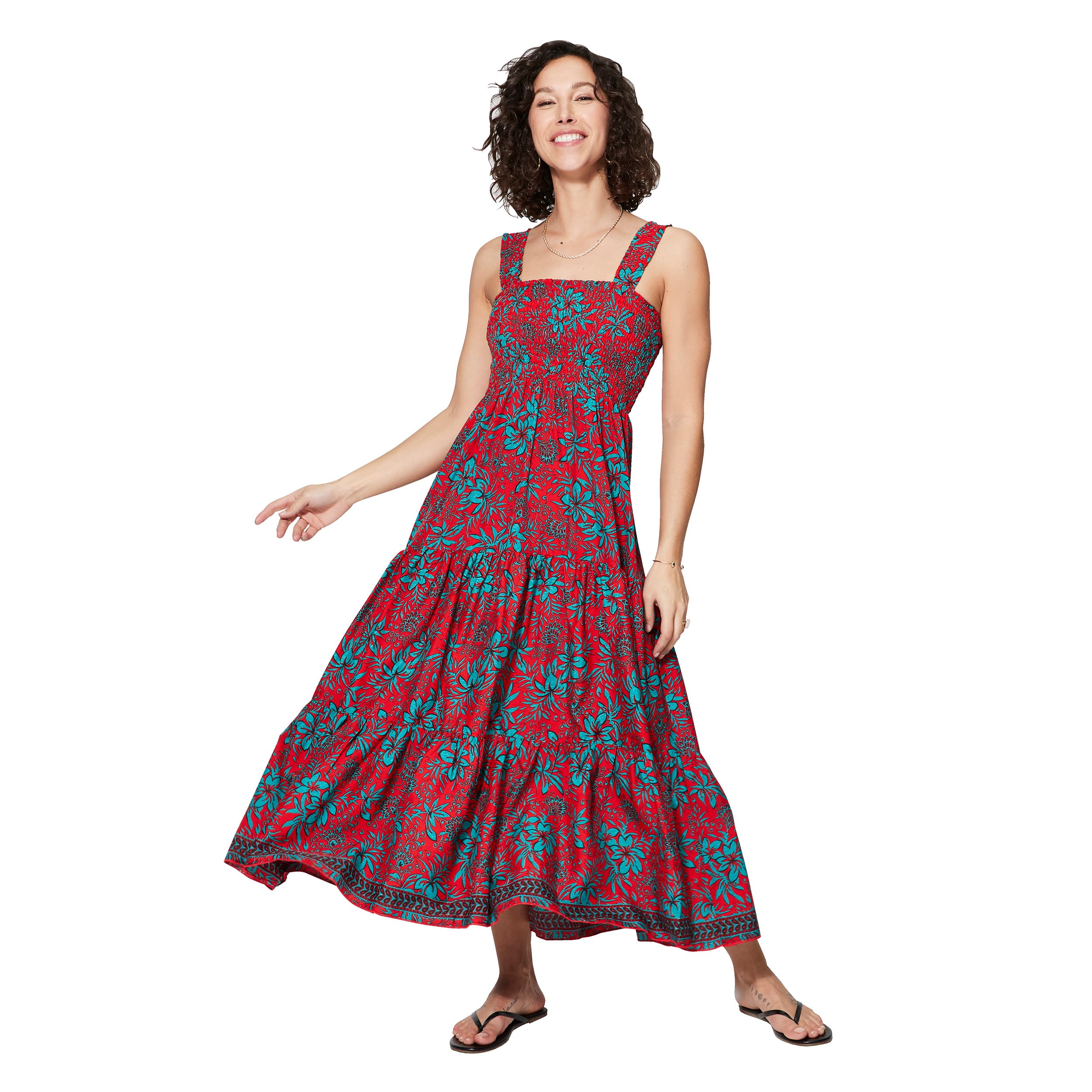Robe été longue sans manches Pentti - 100% polyester - Akoustik Online
