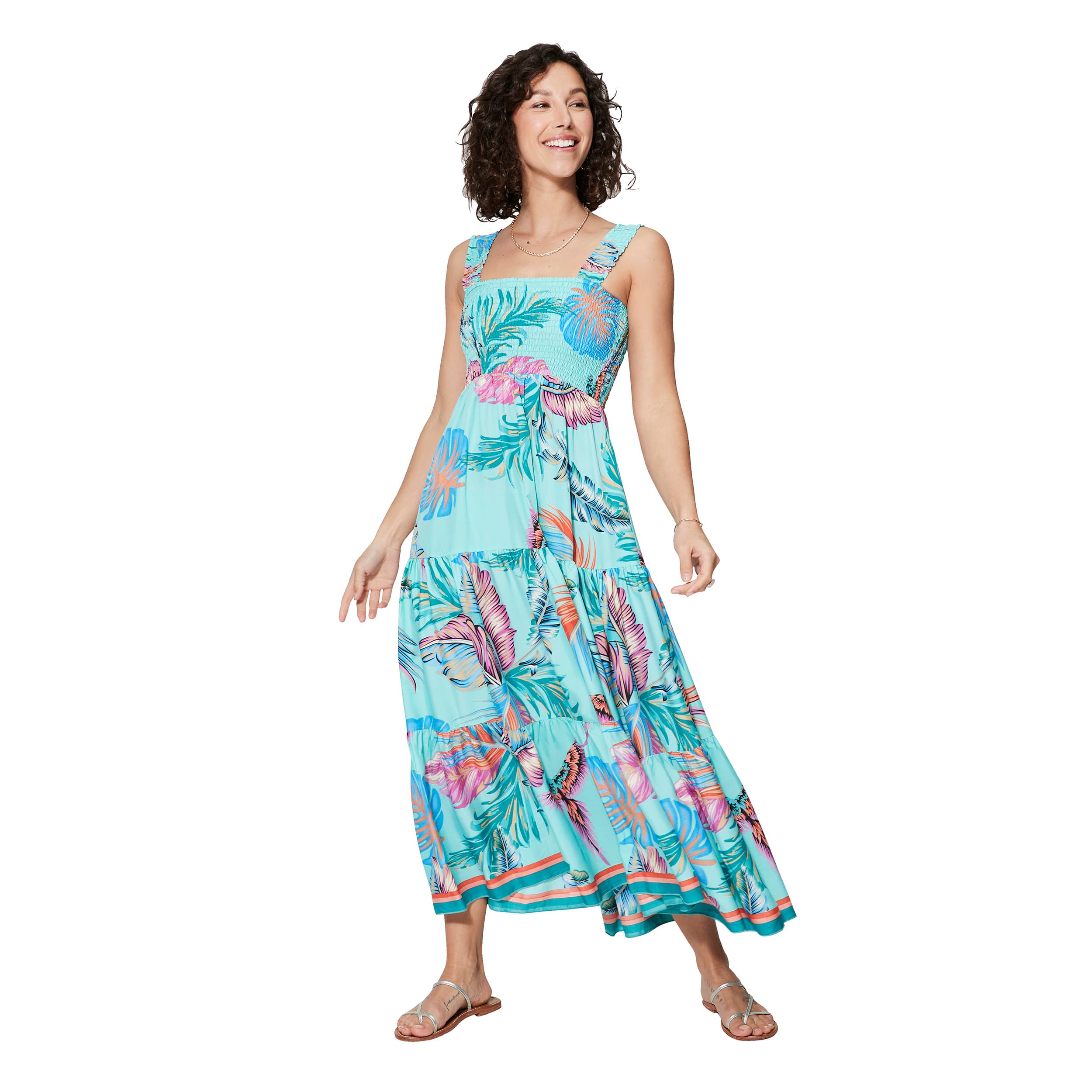 Robe été longue sans manches Rue - 100% polyester - Akoustik Online