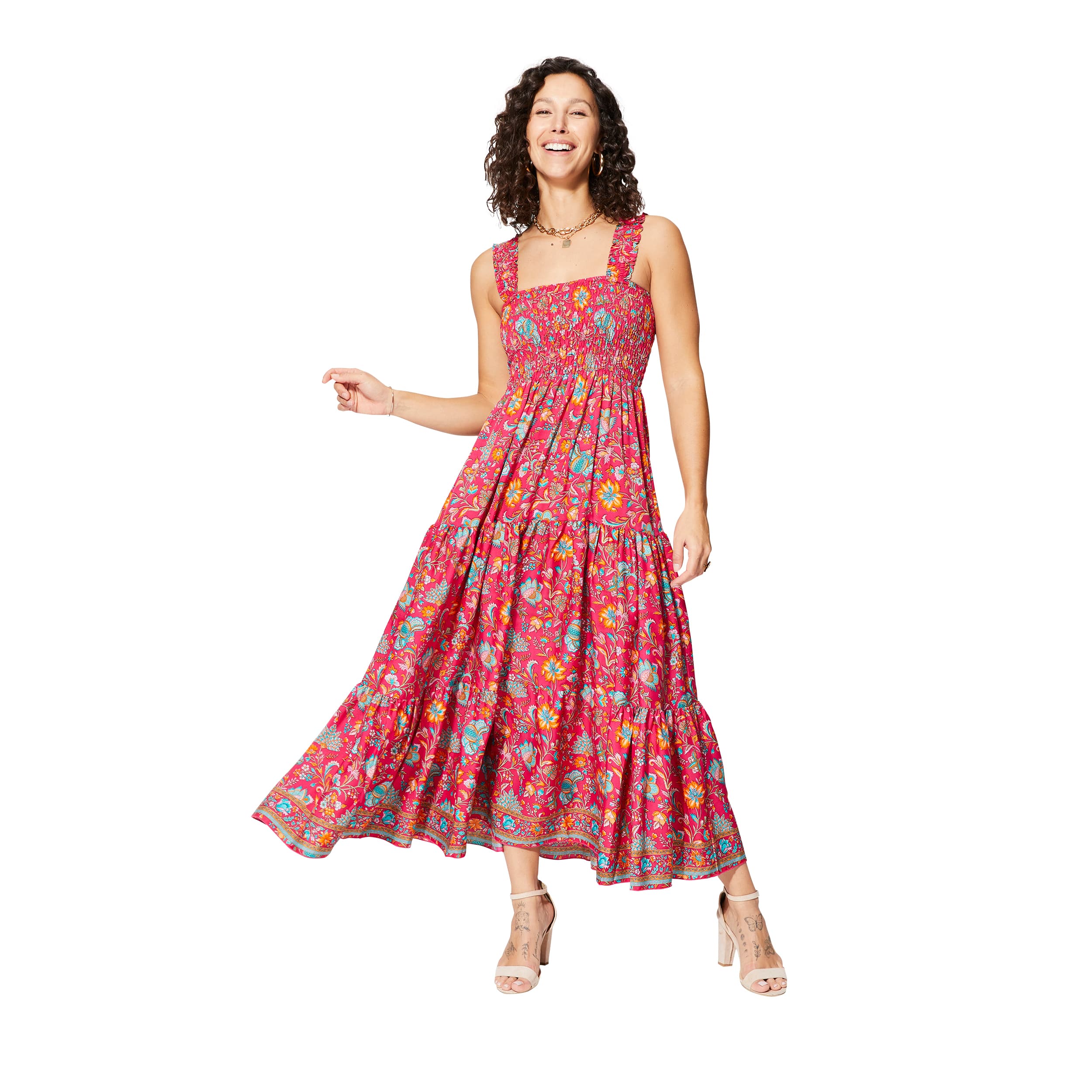 Robe été longue sans manches Norris - 100% polyester - Akoustik Online