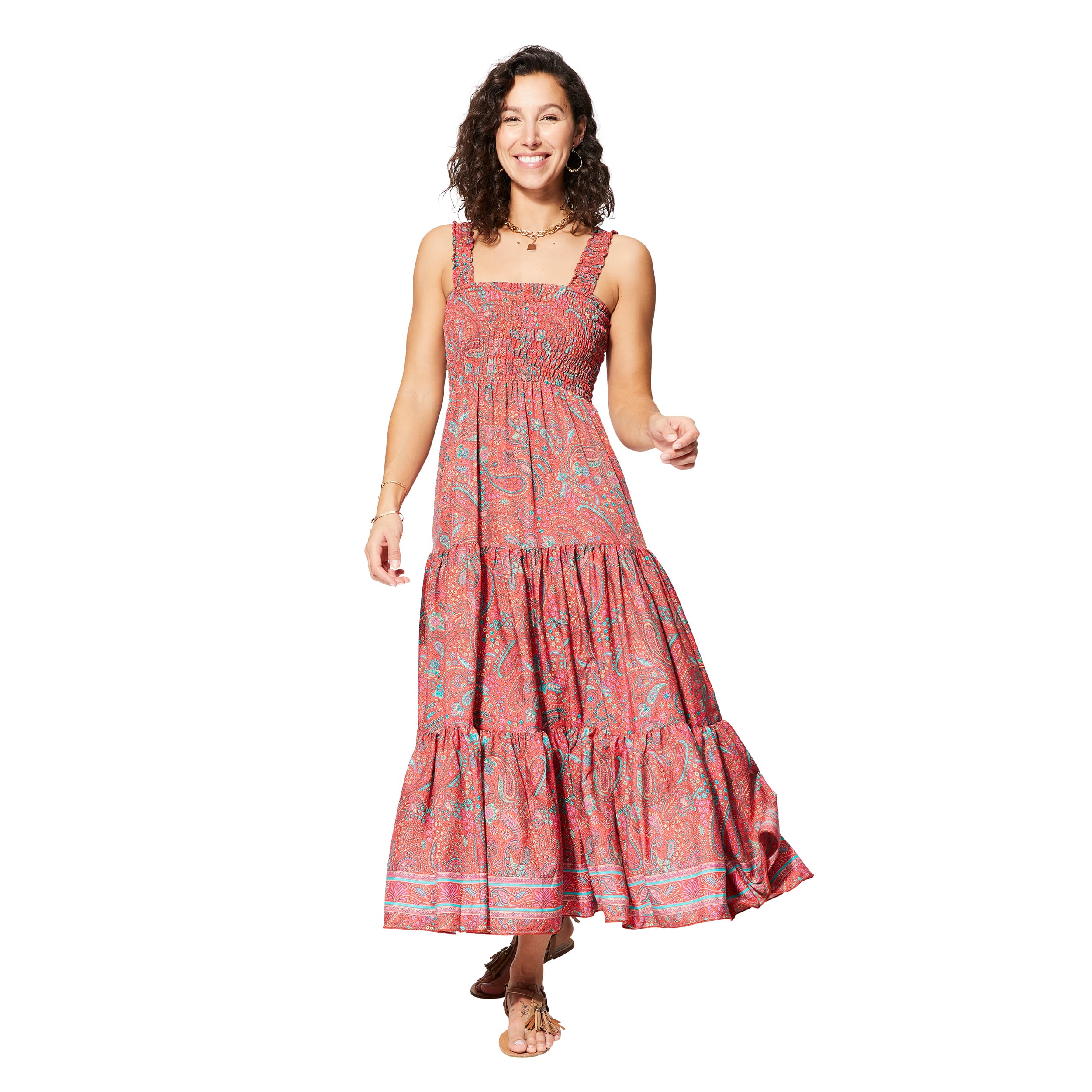 Robe été longue sans manches Jacquelyn - Akoustik Online