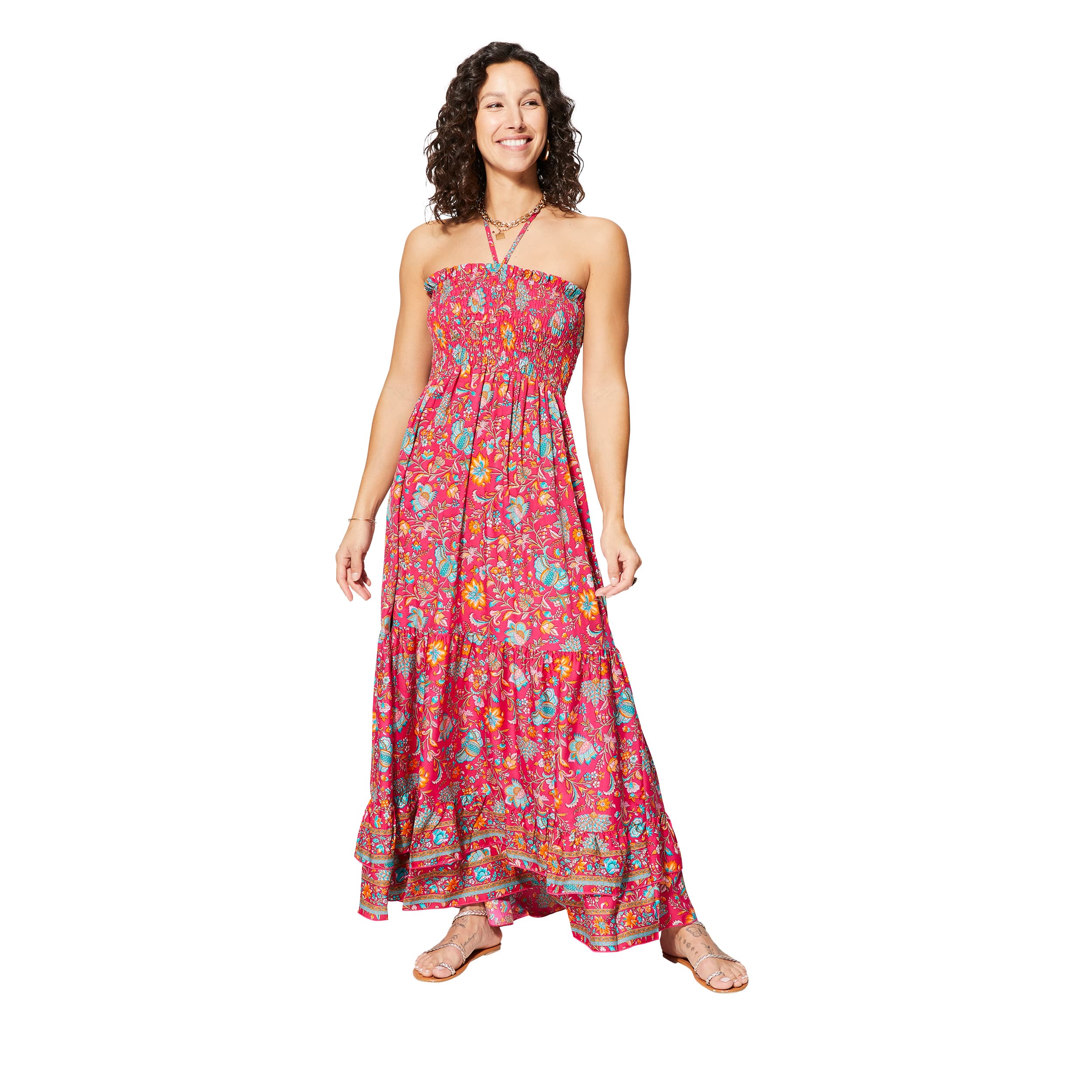 Robe été longue sans manches Urszula - Akoustik Online