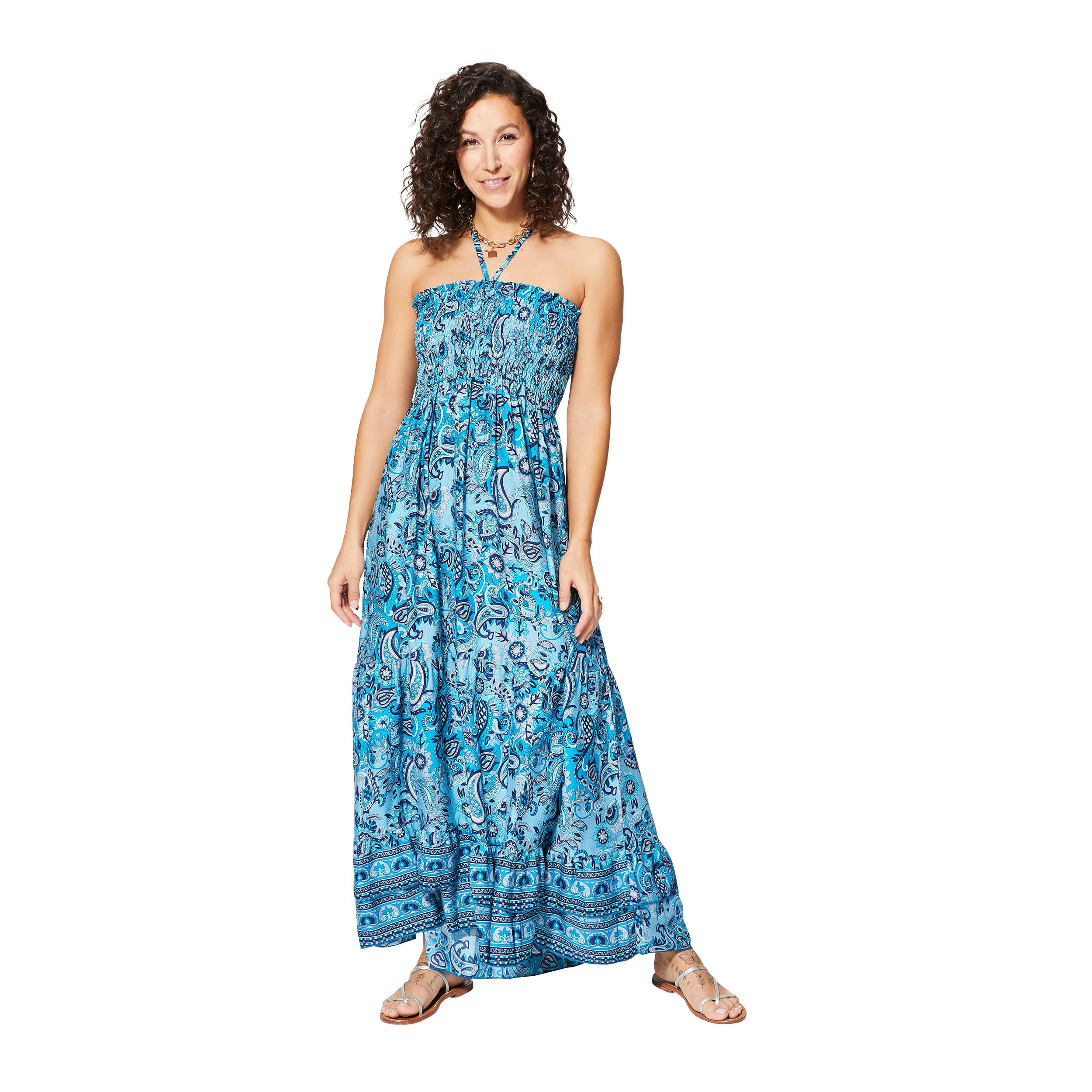 Robe été longue sans manches Giuliano - Akoustik Online