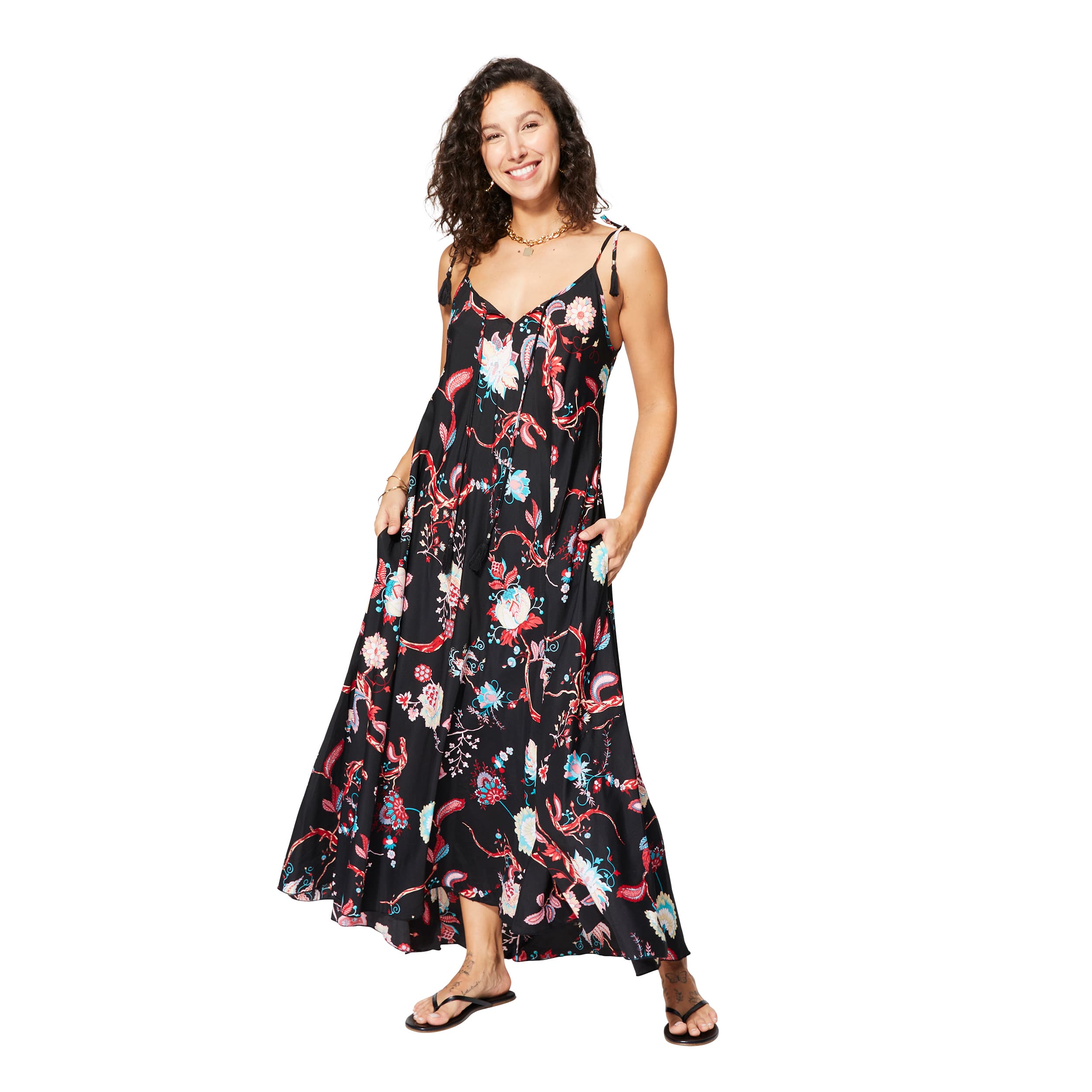 Robe été longue sans manches Gunter - 100% polyester - Akoustik Online
