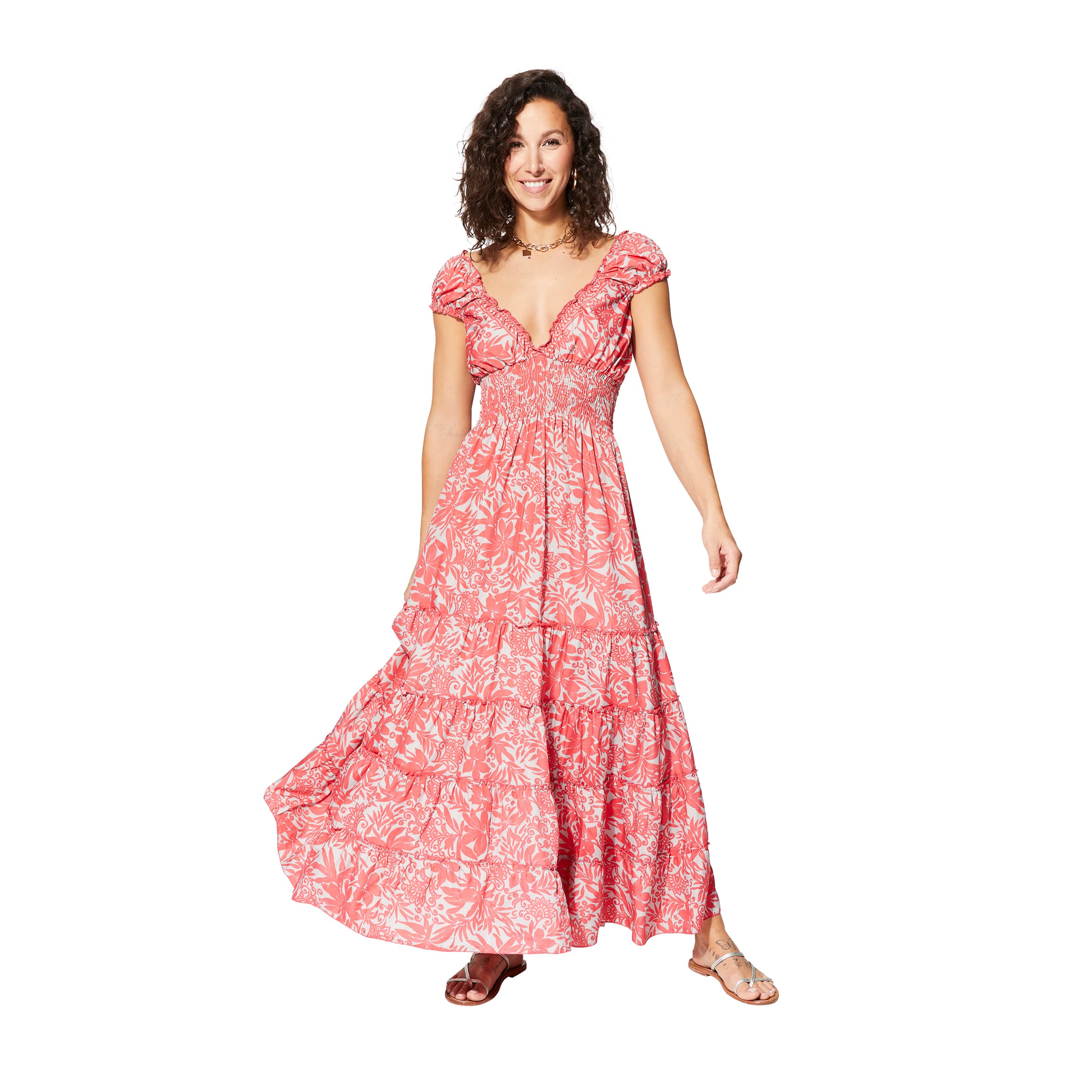 Robe été longue sans manches Ryley - 100% polyester - Akoustik Online