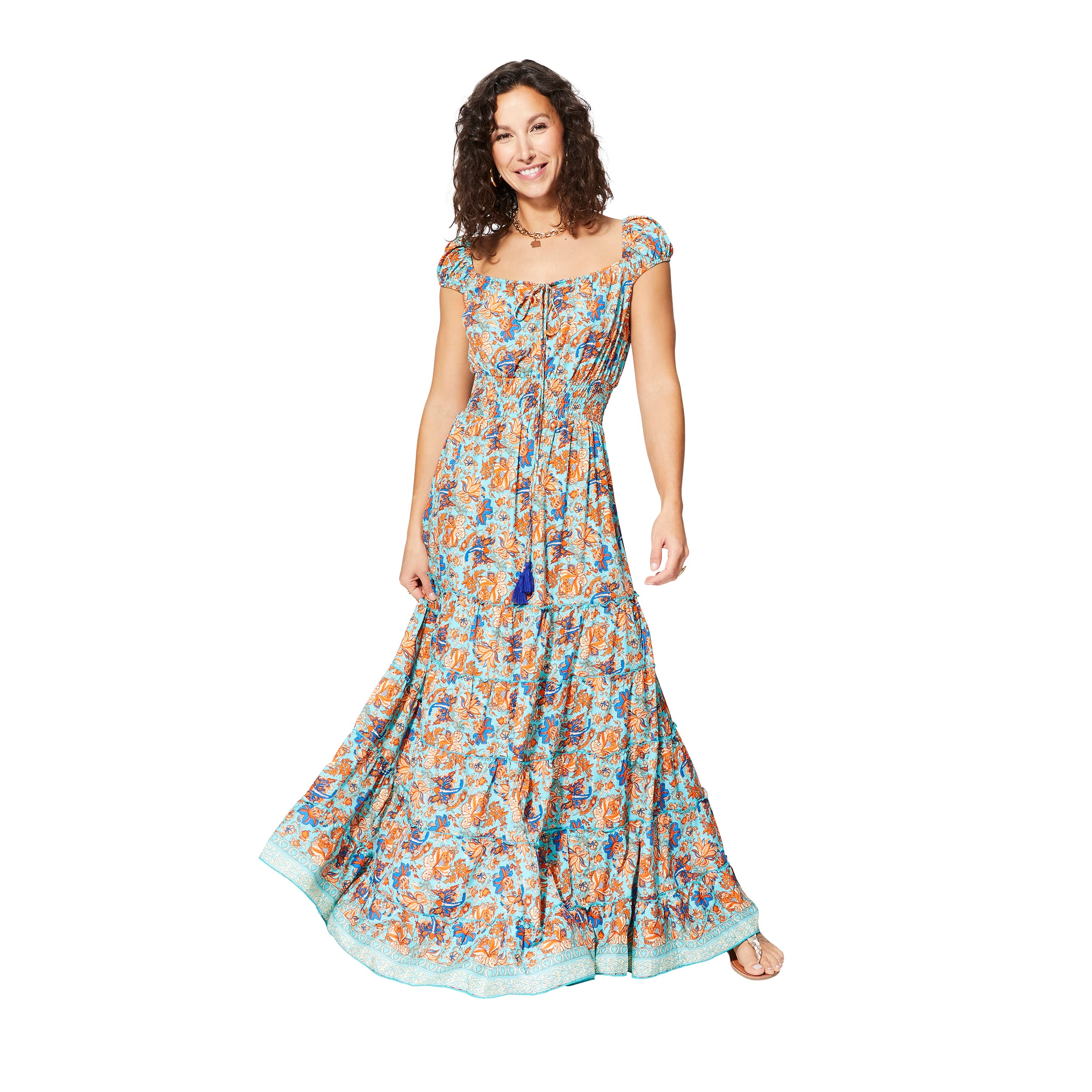 Robe été longue sans manches Fenton - 100% polyester - Akoustik Online