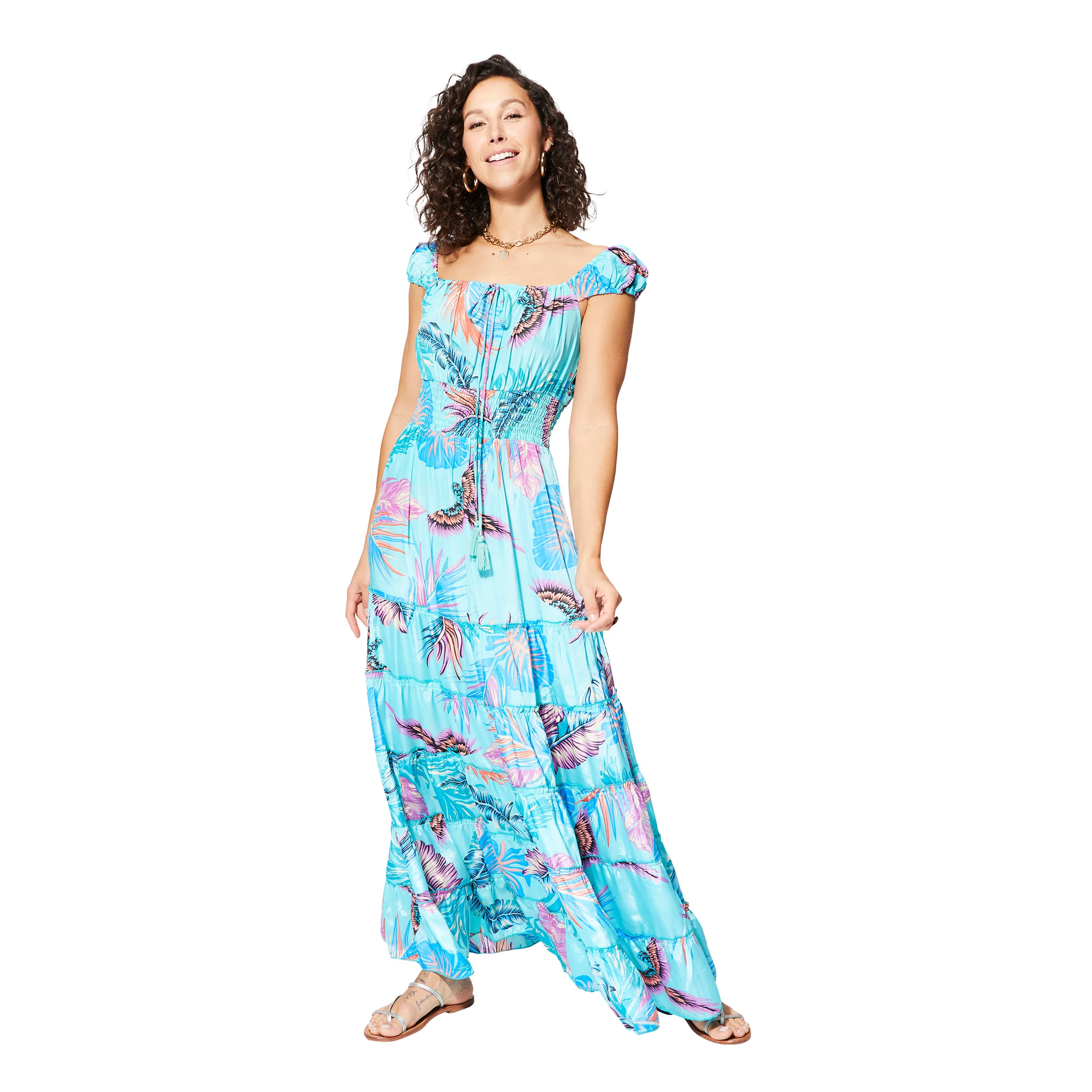 Robe été longue sans manches Attila - 100% polyester - Akoustik Online