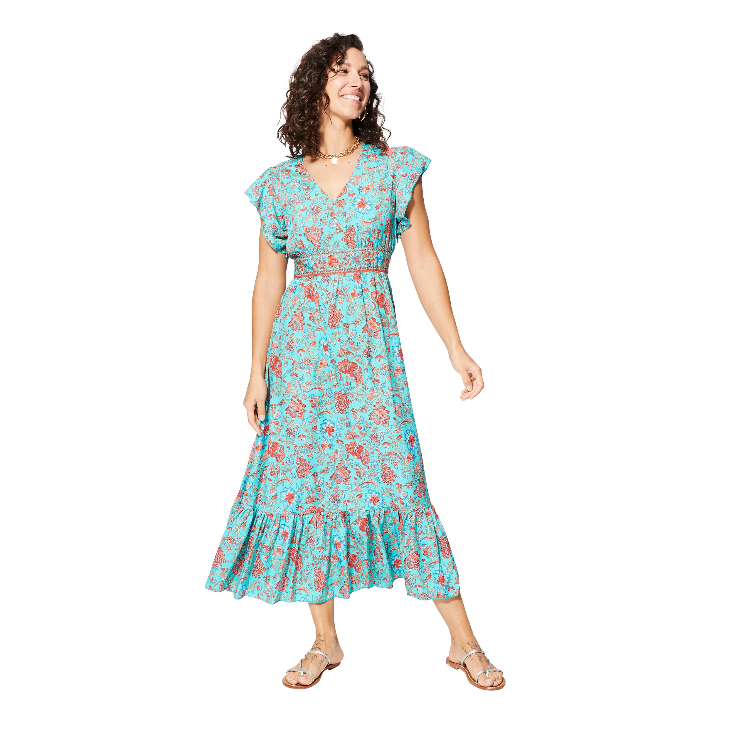 Robe été longue manches courtes Serrena - Akoustik Online