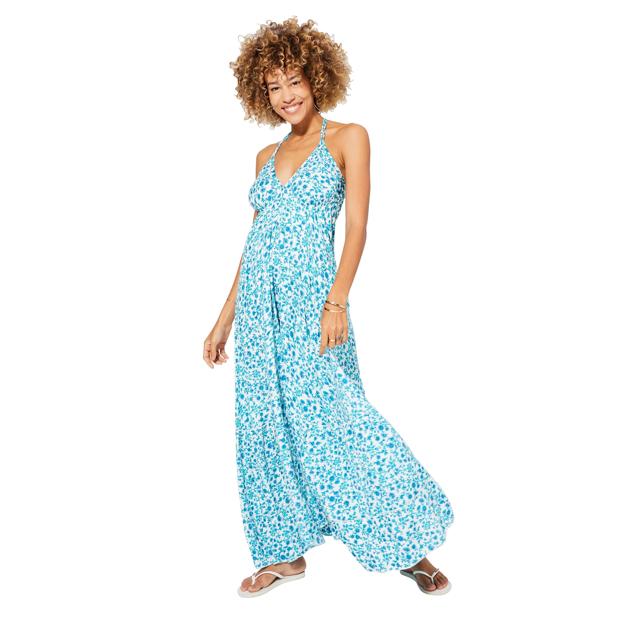 Robe été longue sans manches Pryderi - 100% viscose - Akoustik Online