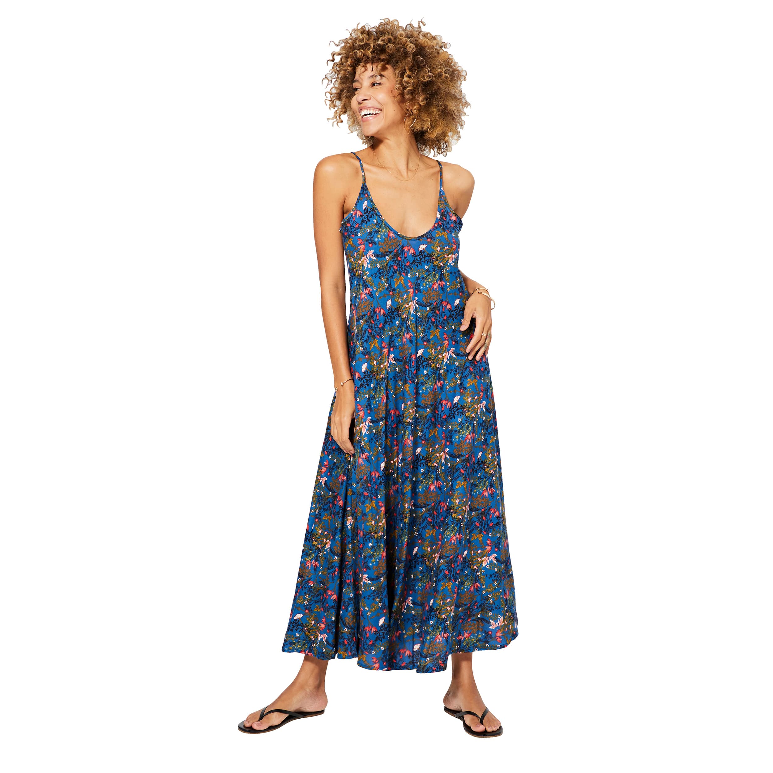 Robe été longue sans manches Kristján - 100% viscose - Akoustik Online