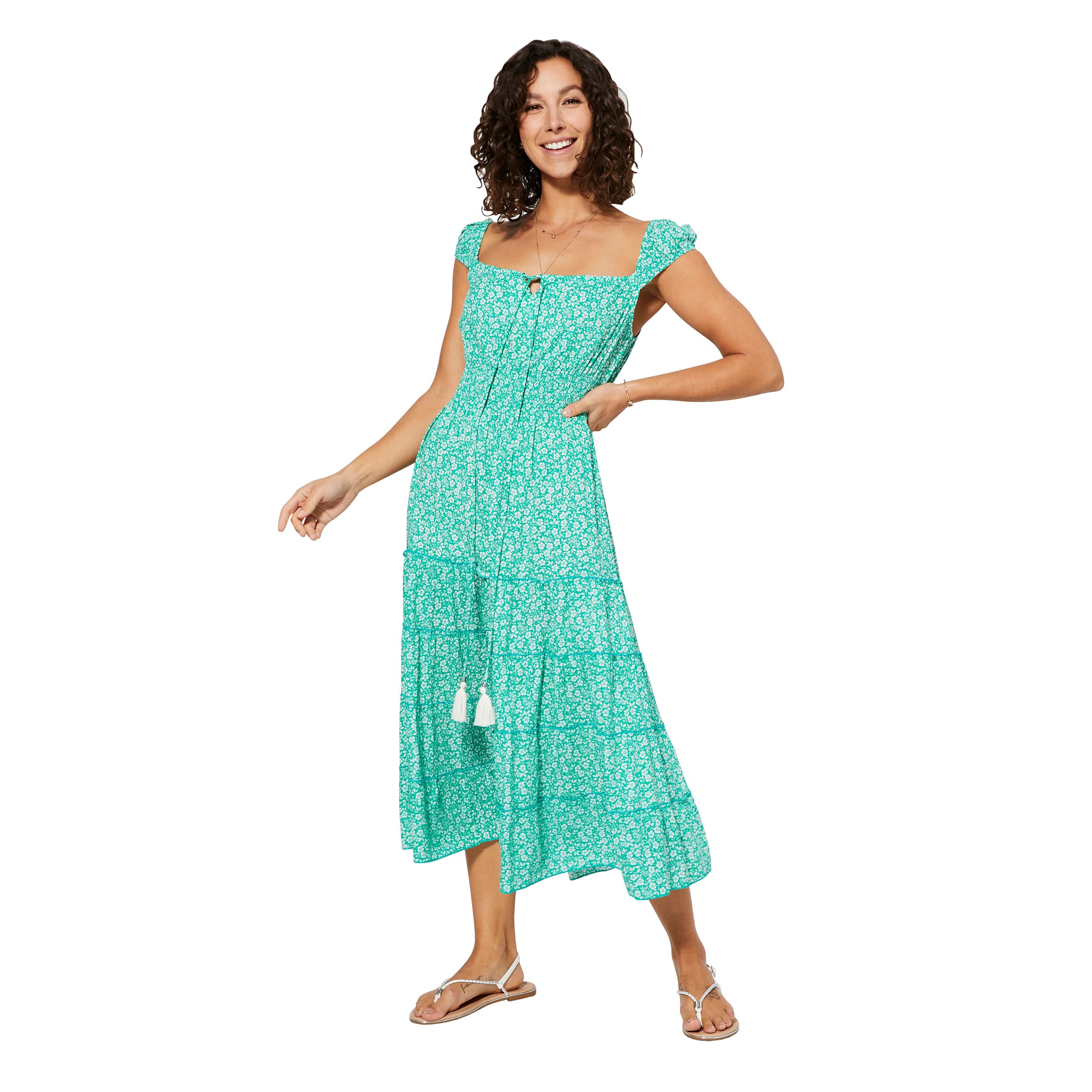 Robe été mi-longue sans manches Charles - Akoustik Online