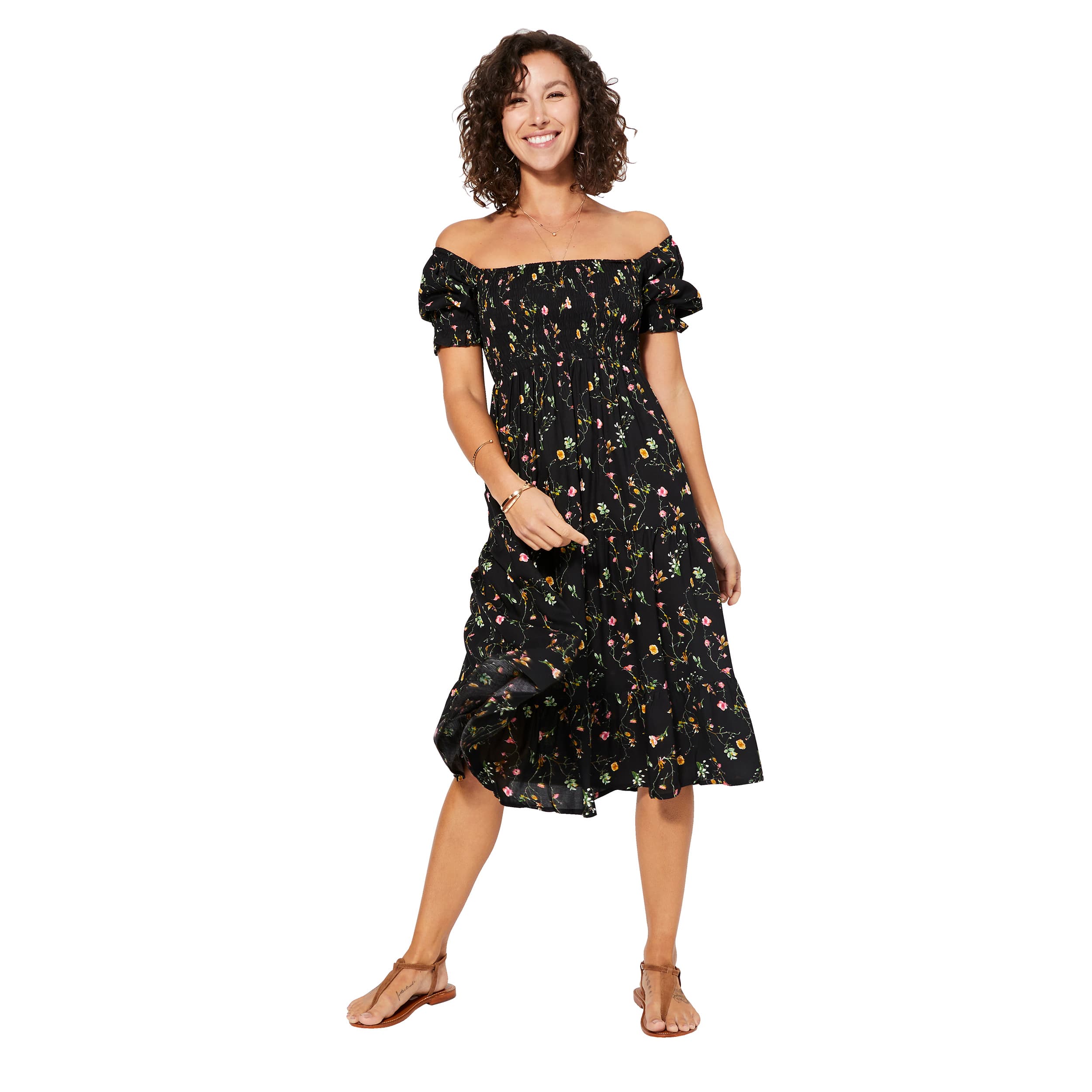 Robe été mi-longue manches courtes Sundar - Akoustik Online