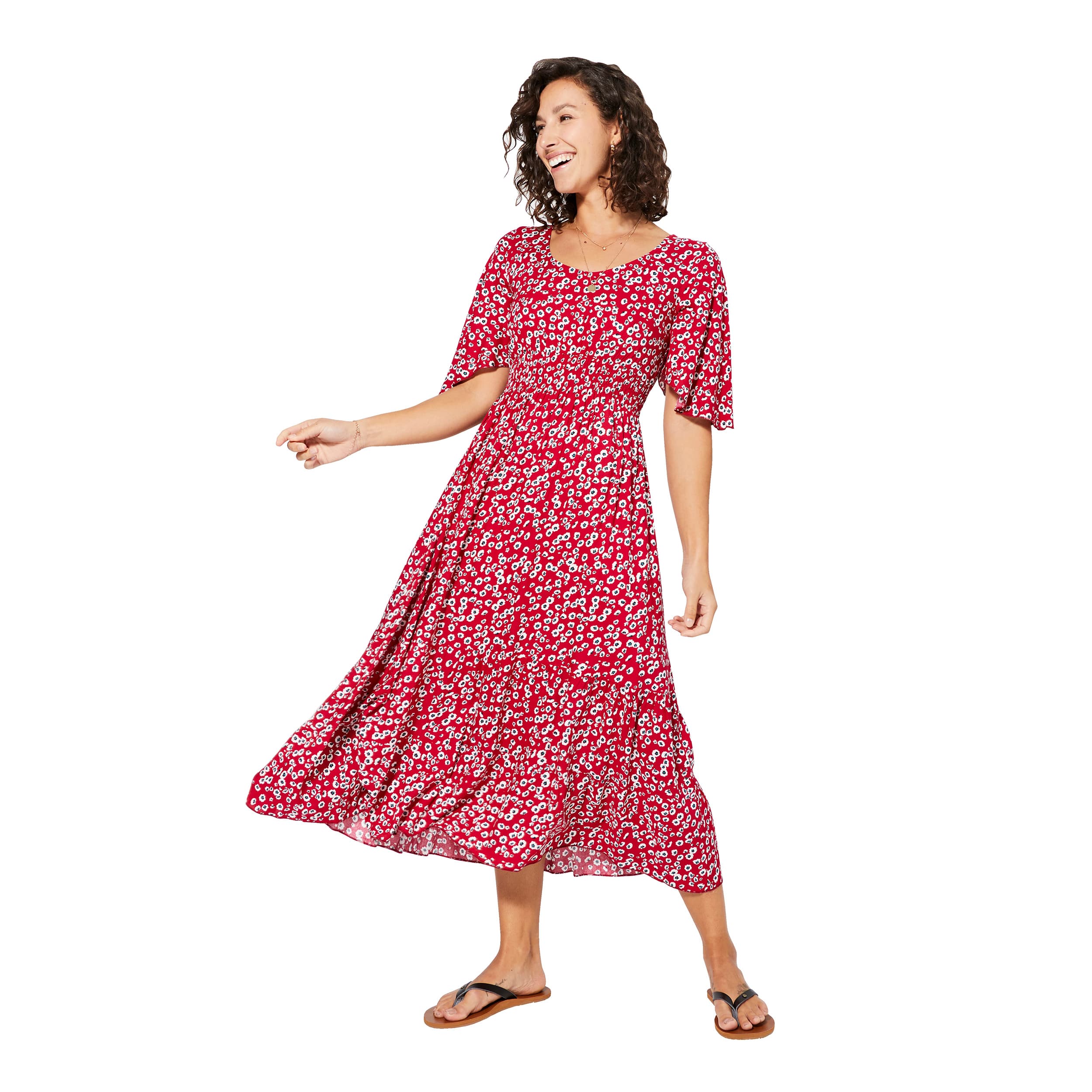 Robe été longue manches courtes Mojisola - Akoustik Online