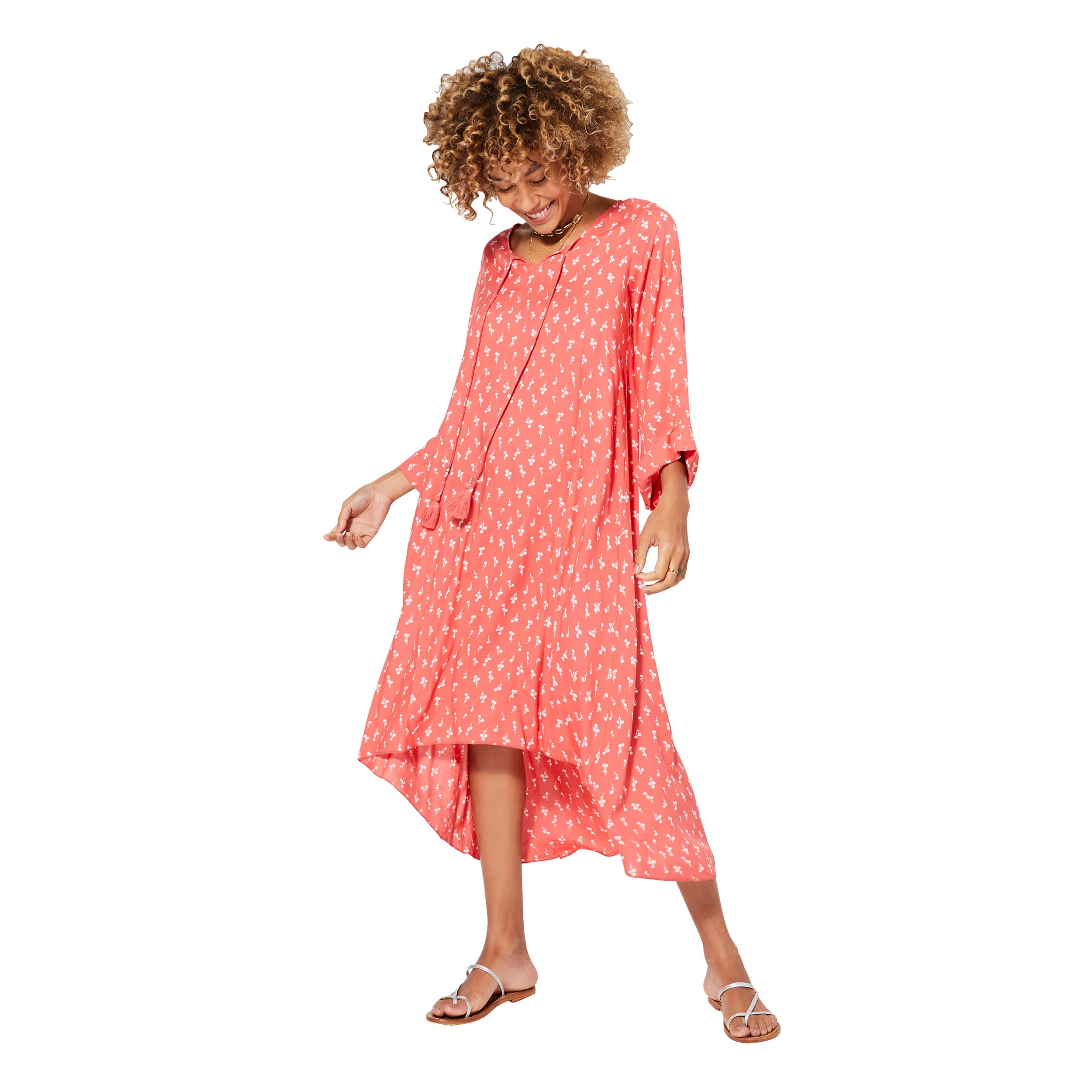Robe été asymétrique manches 3/4 Frantiska - Akoustik Online