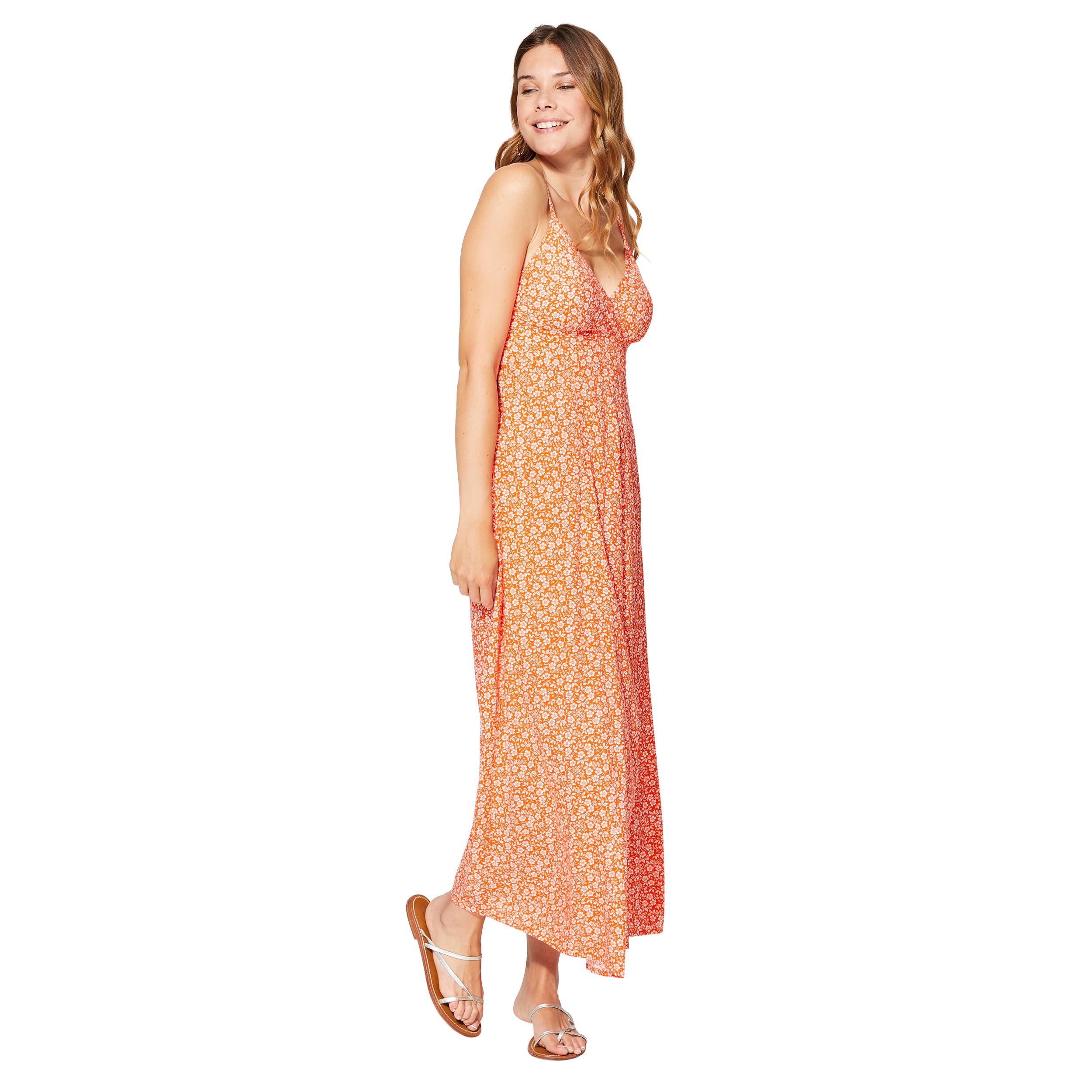 Robe été longue sans manches Zackery - 100% viscose - Akoustik Online