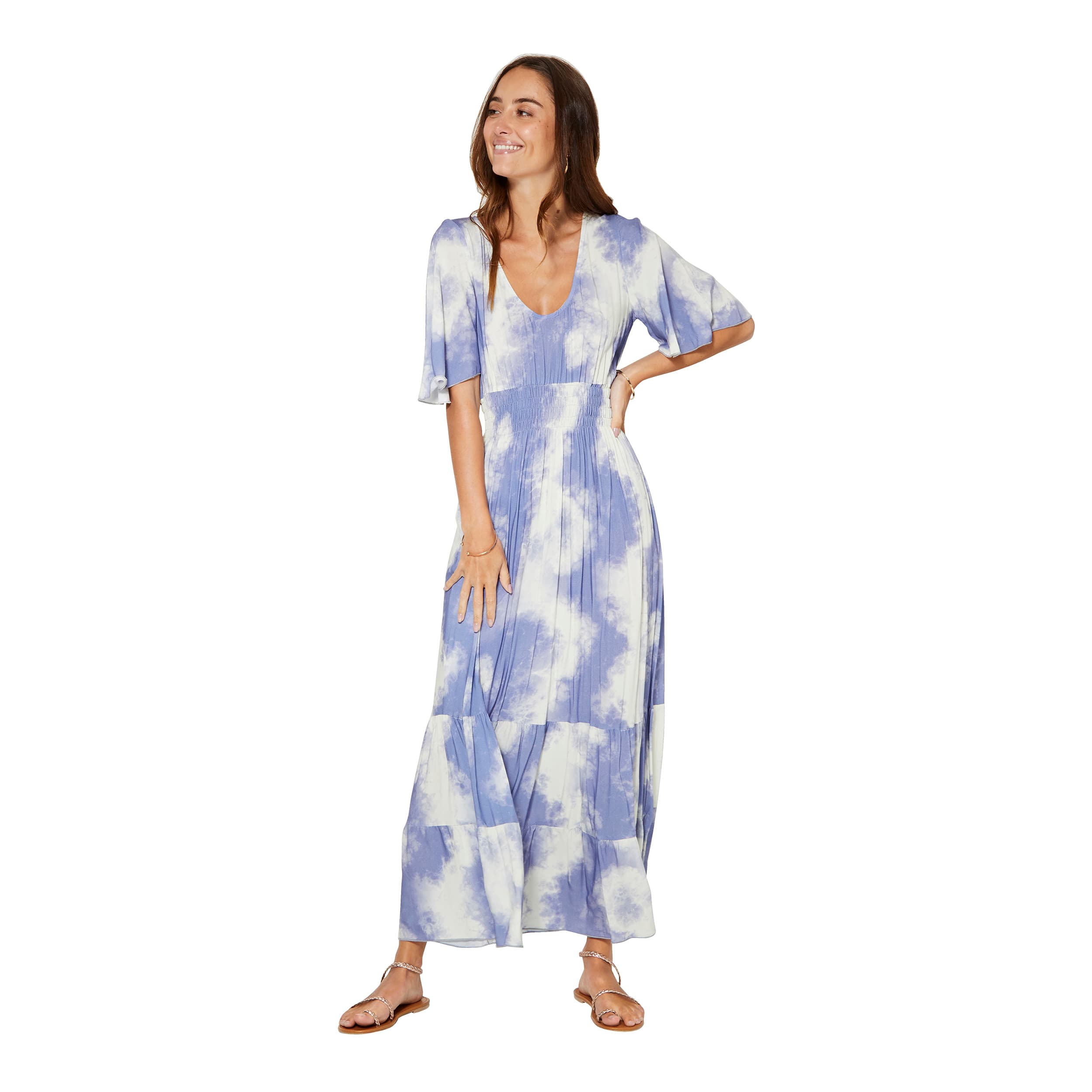 Robe été longue manches courtes Zilpah - Akoustik Online