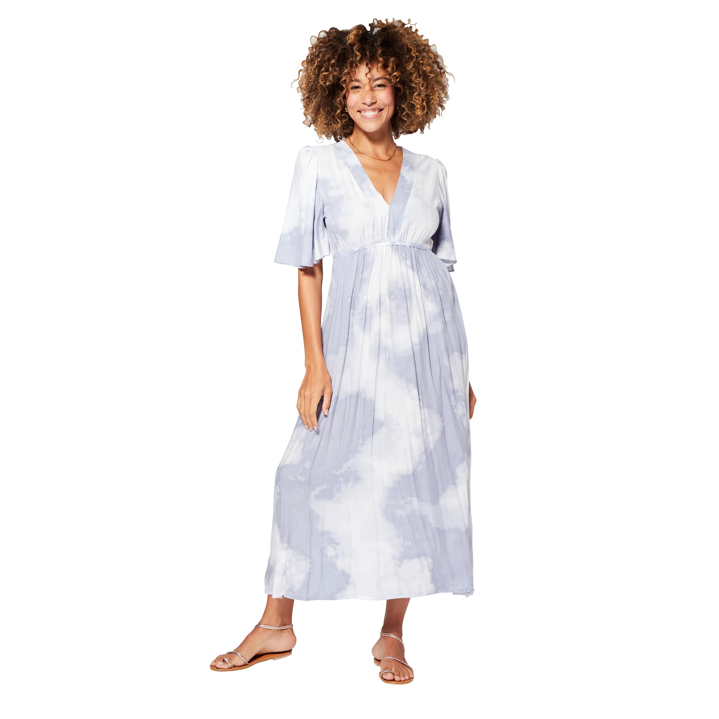 Robe été longue manches courtes Ayo - 100% viscose - Akoustik Online