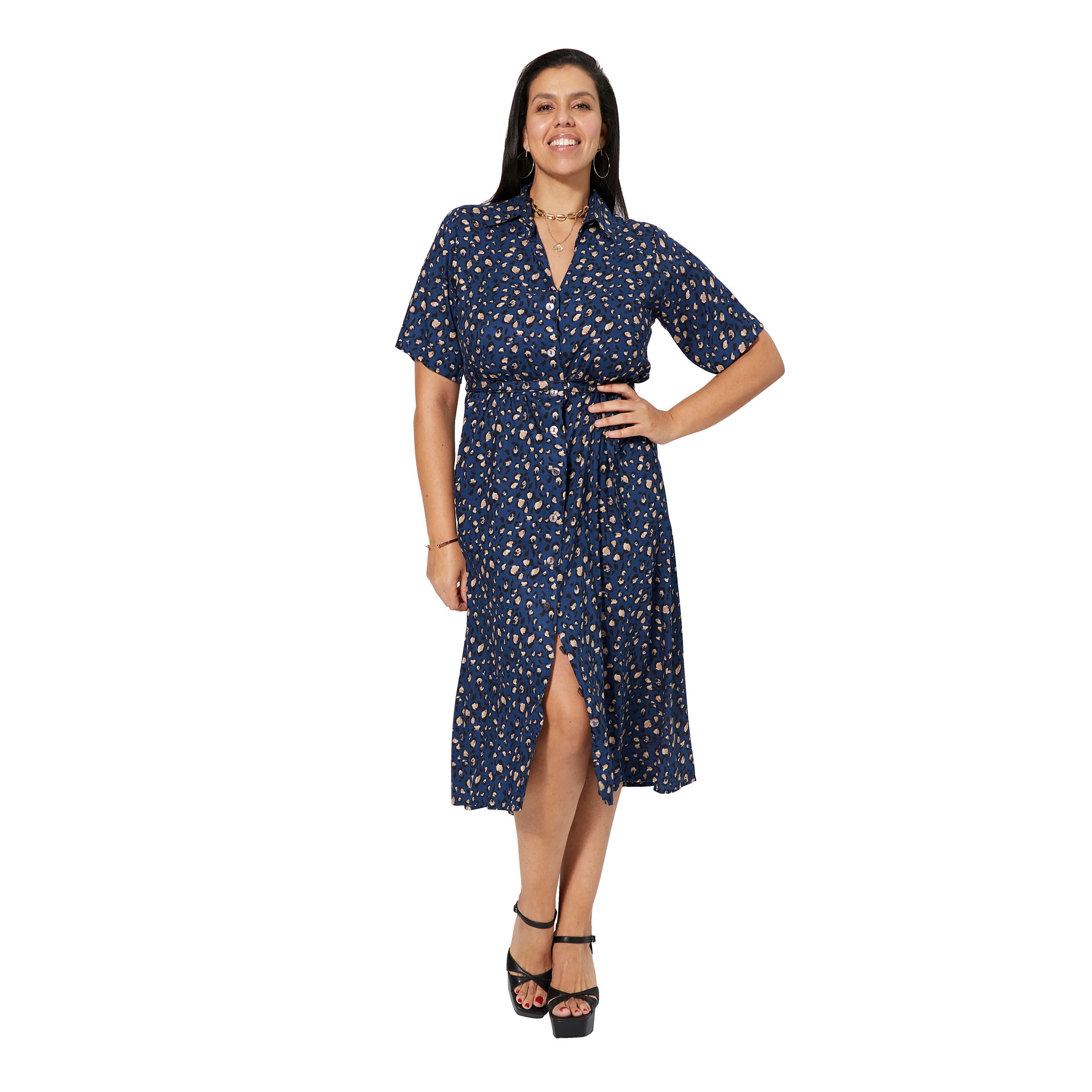 Robe été mi-longue manches courtes Féminine - Akoustik Online