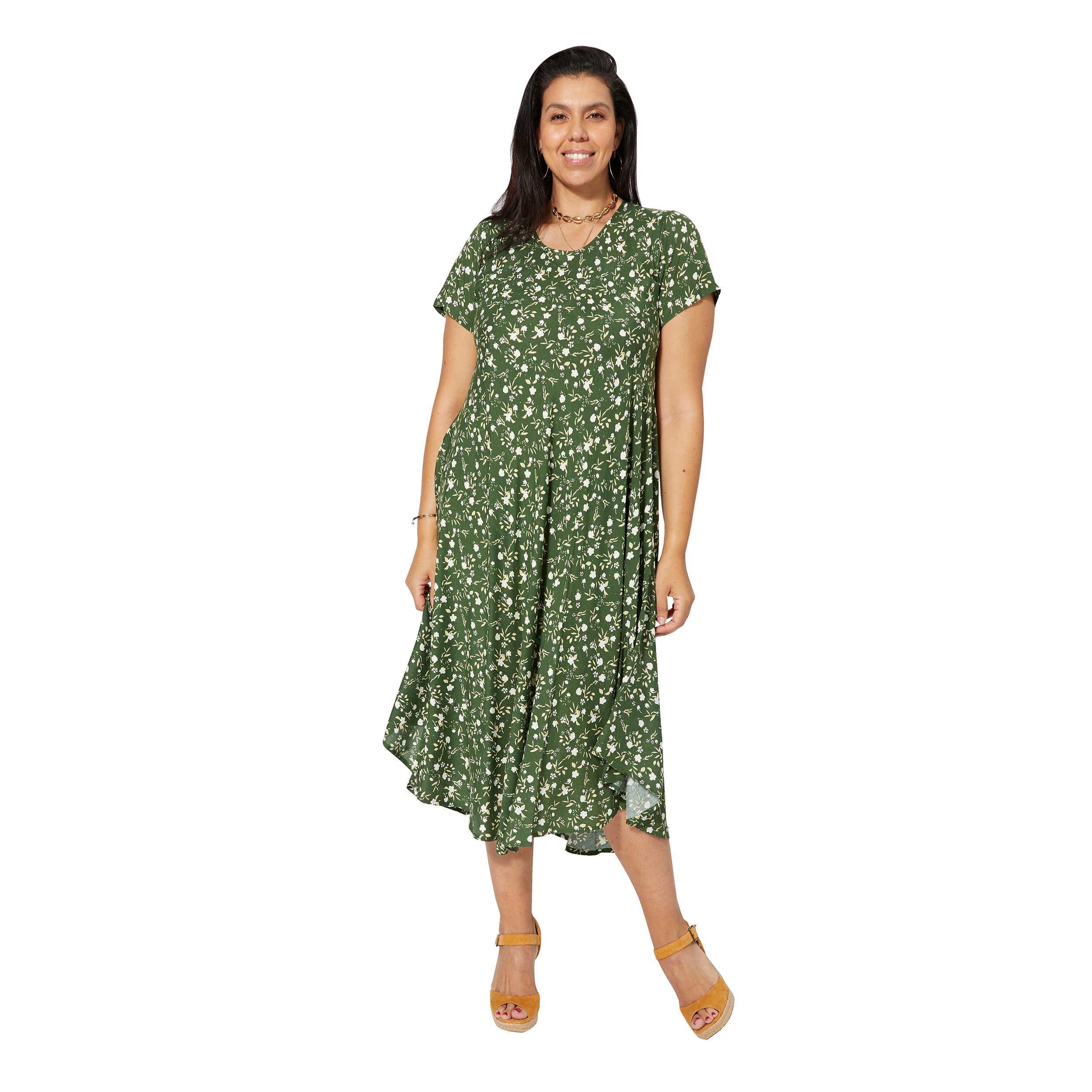 Robe été mi-longue manches courtes Augusts - Akoustik Online