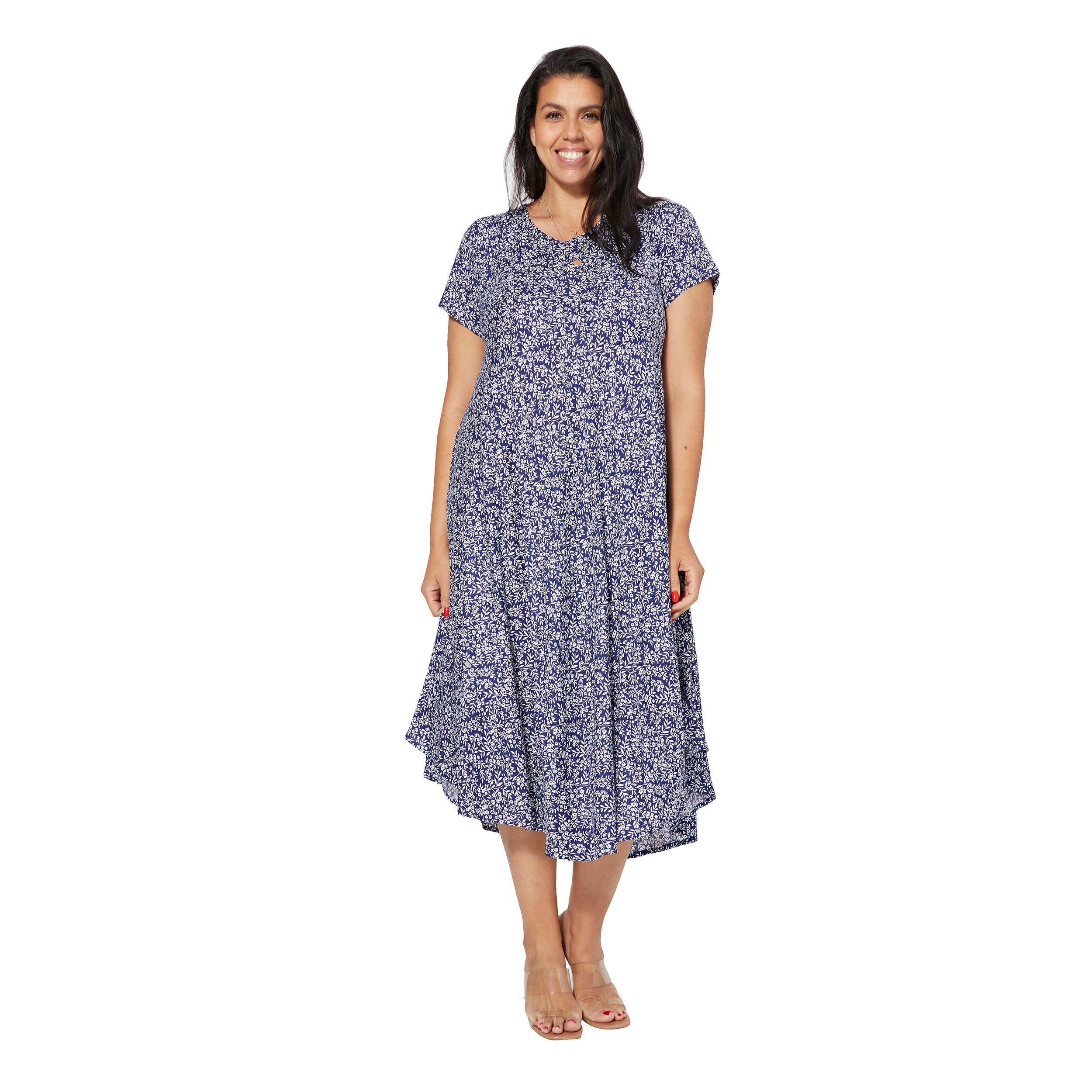 Robe été mi-longue manches courtes Comtesse - Akoustik Online