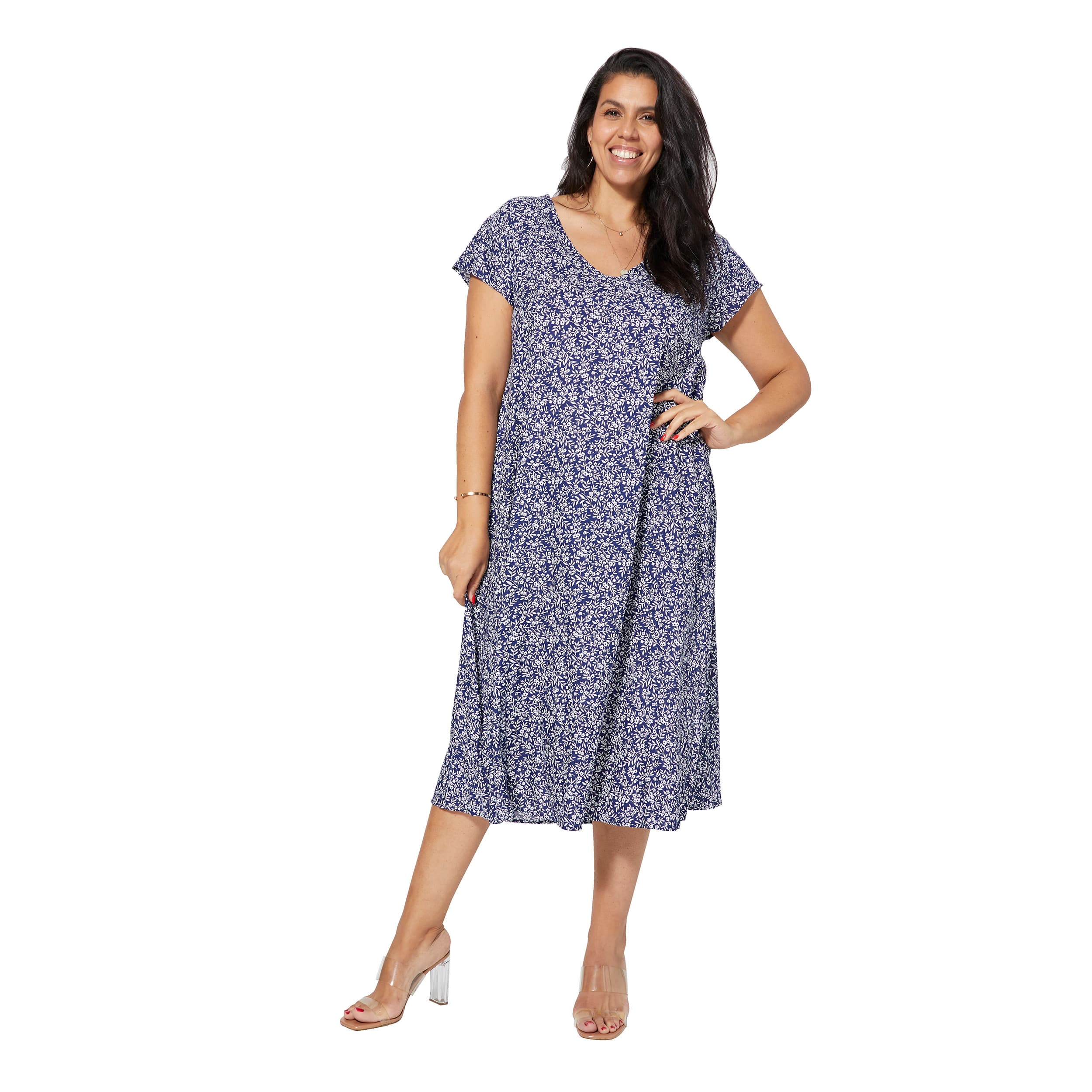 Robe été mi-longue manches courtes Zara - Akoustik Online