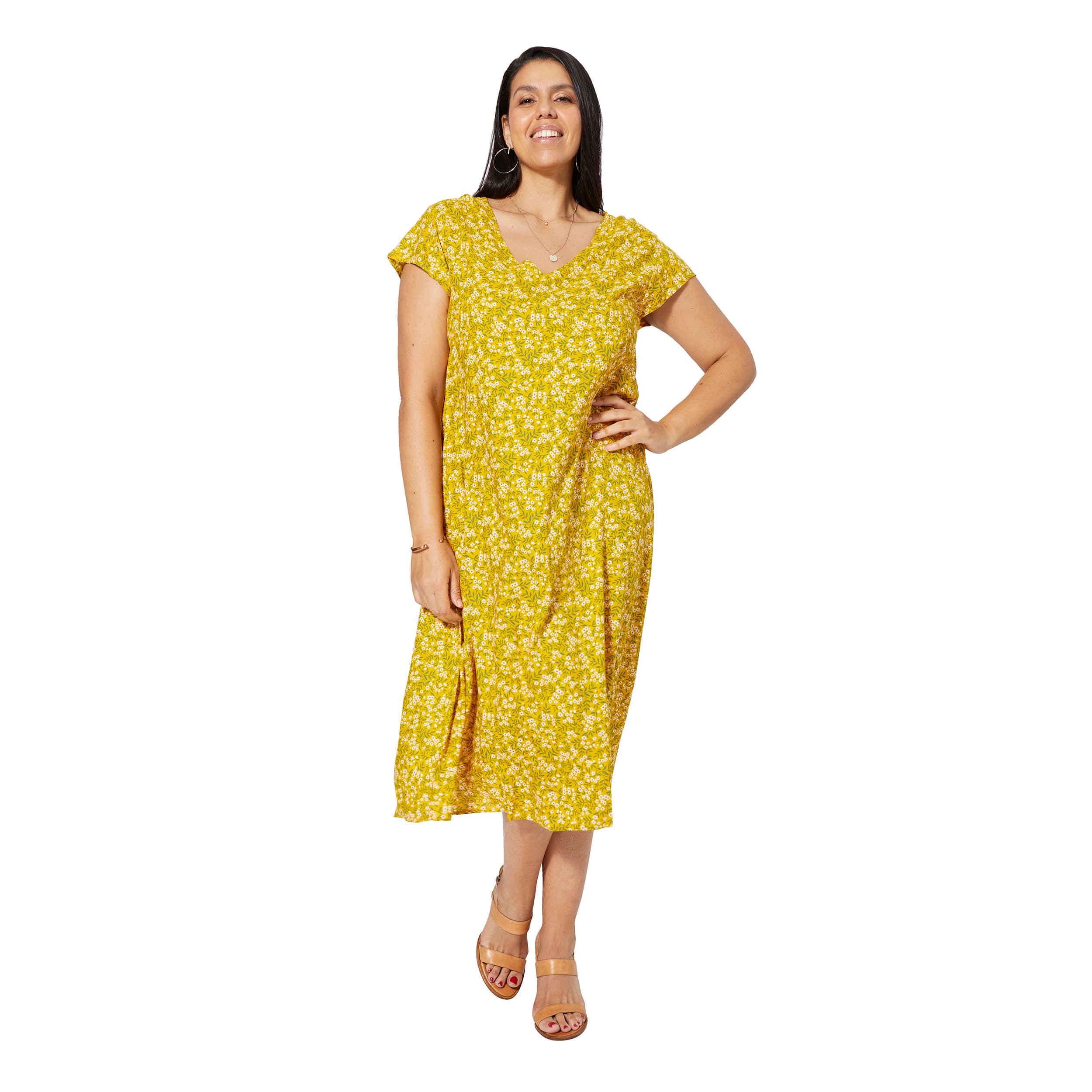 Robe été mi-longue manches courtes Othniel - Akoustik Online