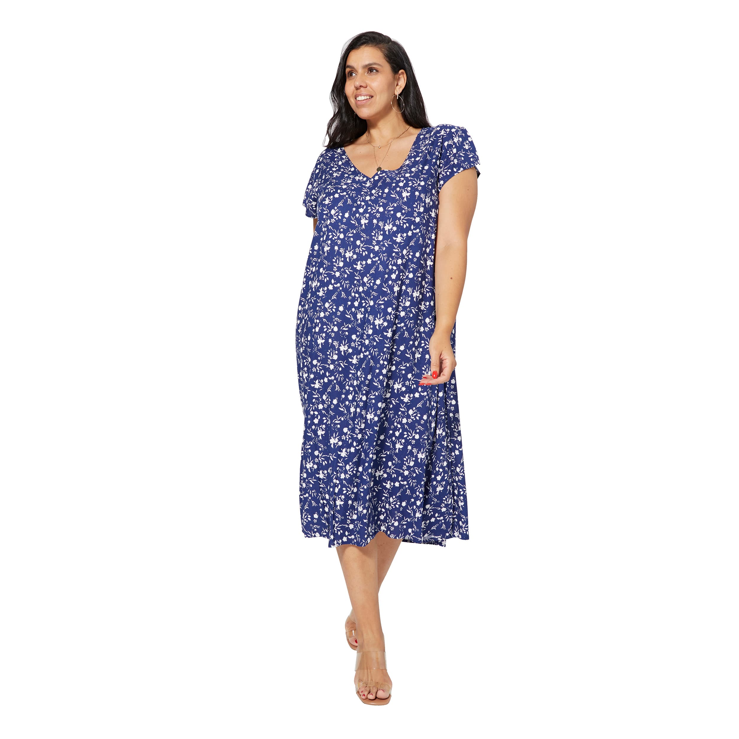 Robe été mi-longue manches courtes Augustine - Akoustik Online