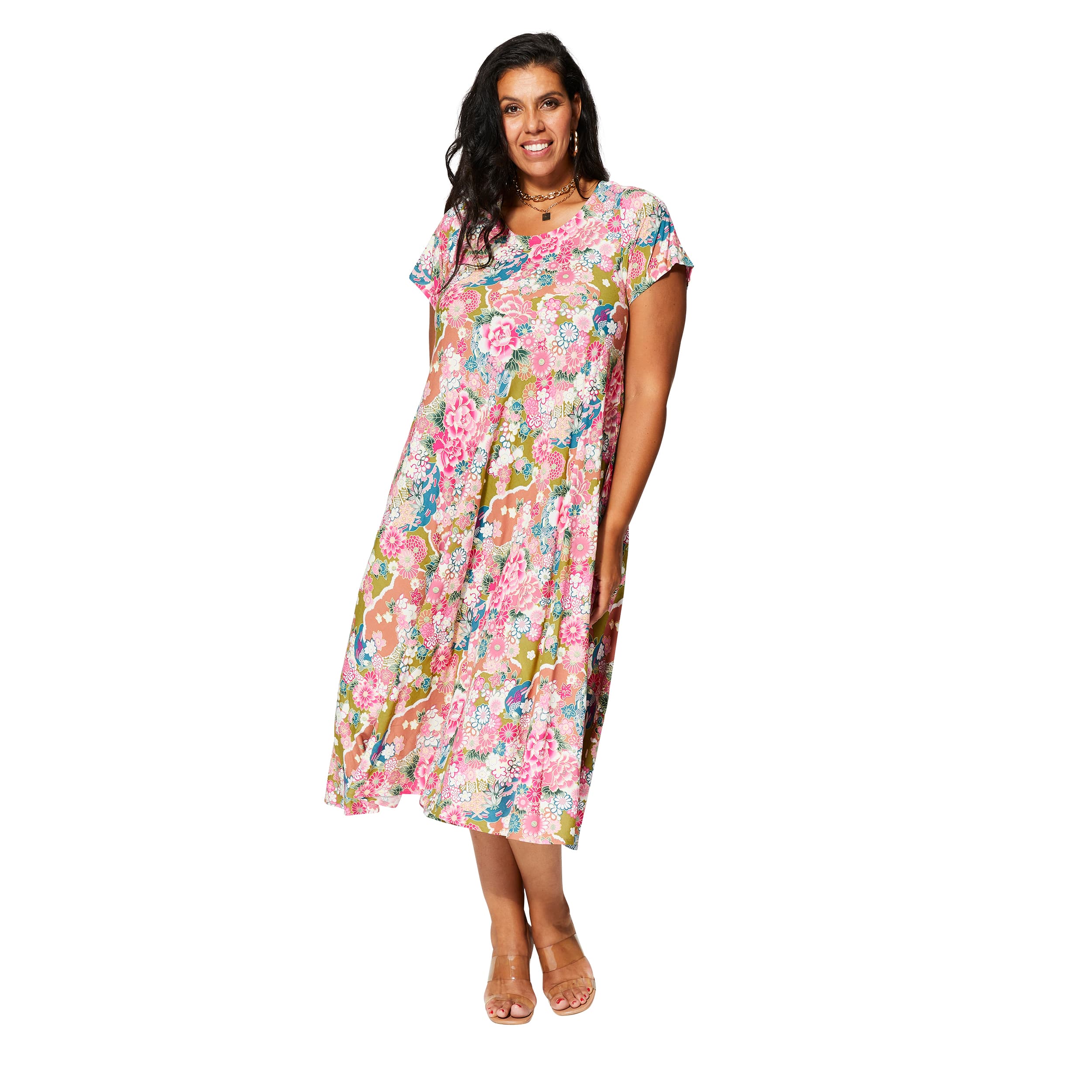 Robe été mi-longue manches courtes Colette - Akoustik Online