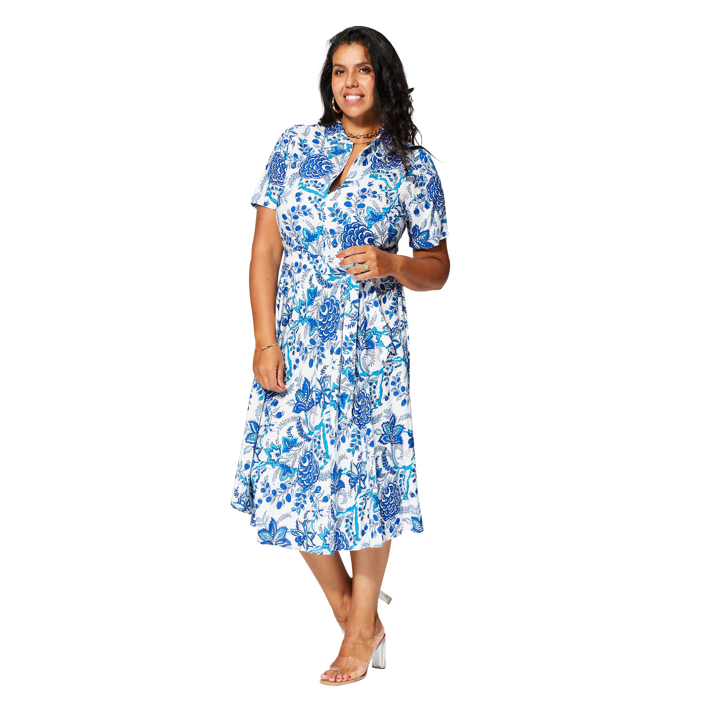 Robe été mi-longue manches courtes Cesaire - Akoustik Online