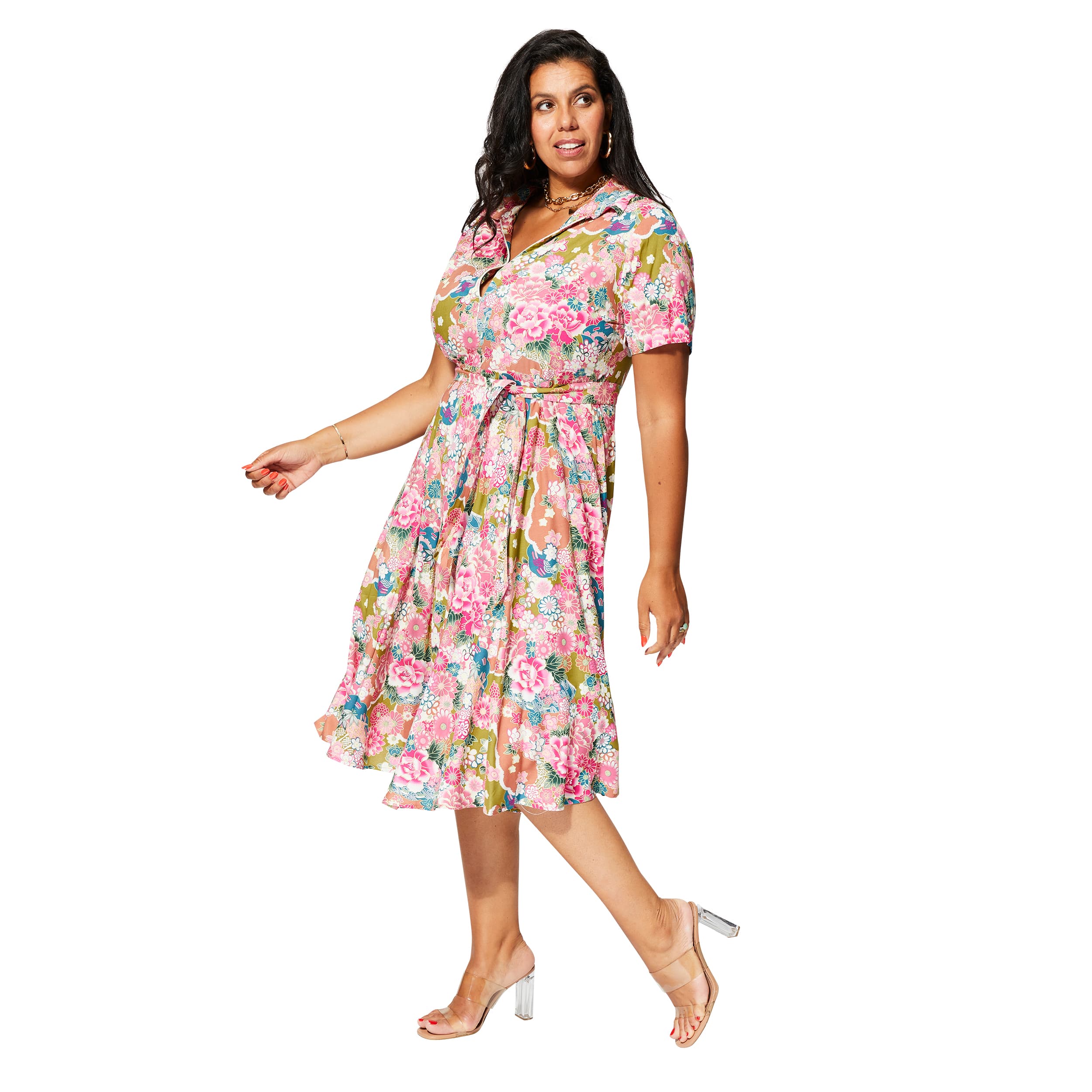 Robe été mi-longue manches courtes Janice - Akoustik Online