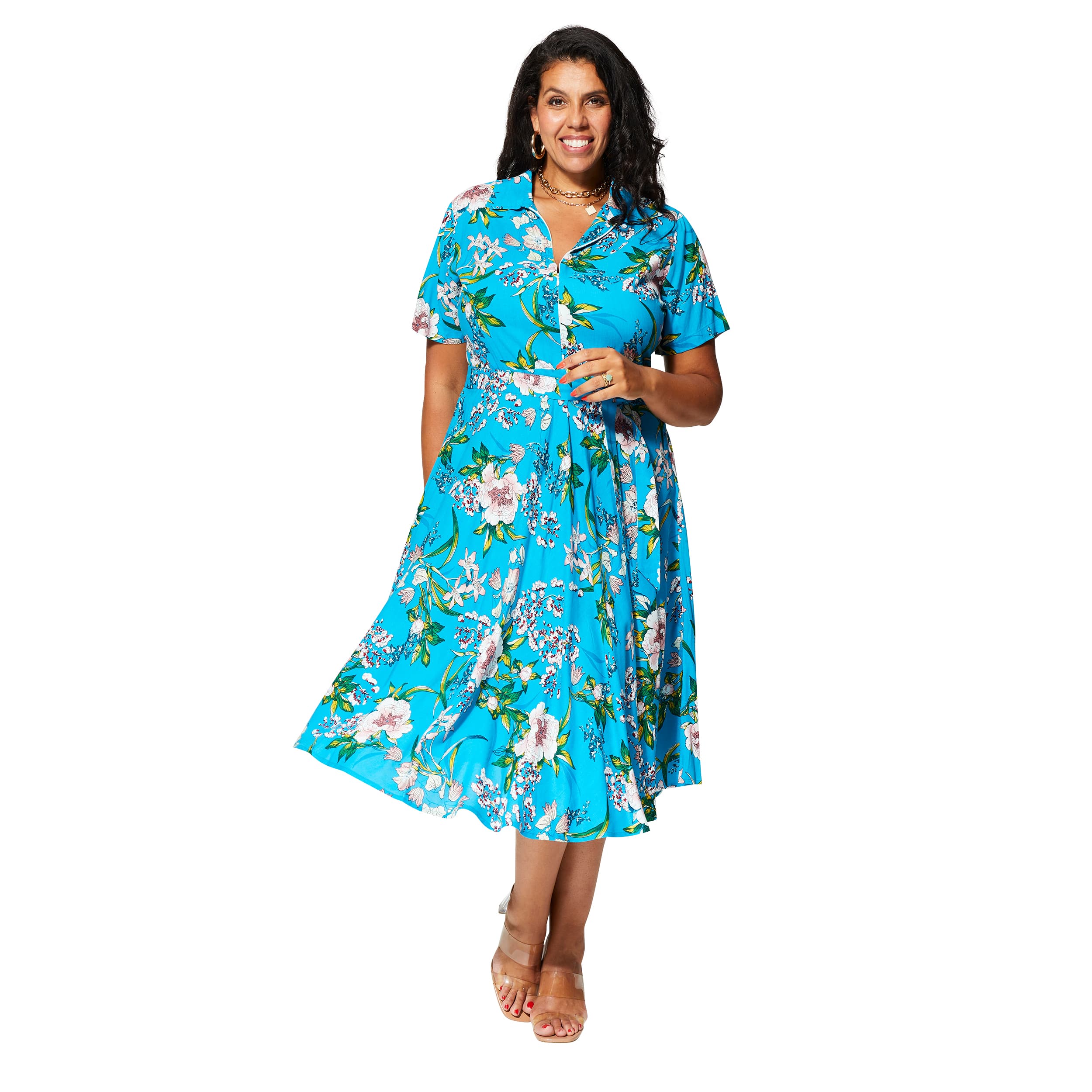Robe été mi-longue manches courtes Estella - Akoustik Online